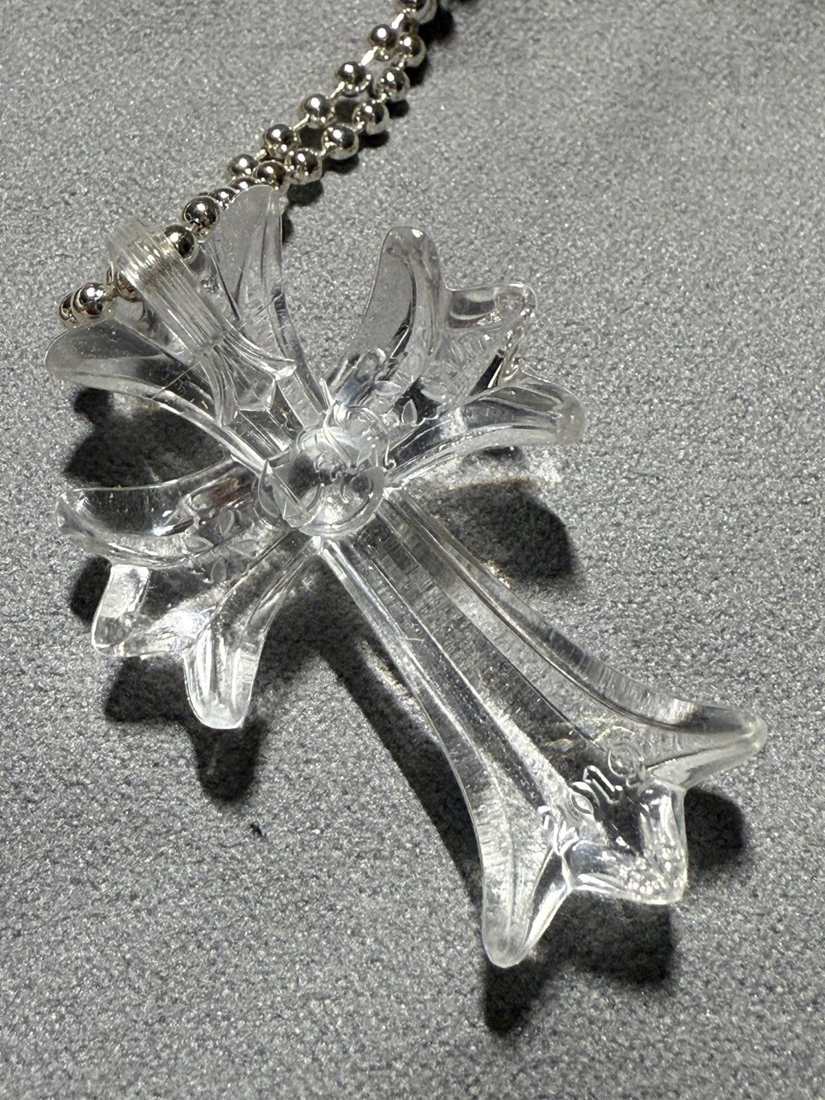 Chrome Hearts Chrome Hearts Silicon cross clear pendant Size ONE SIZE - 4 Thumbnail