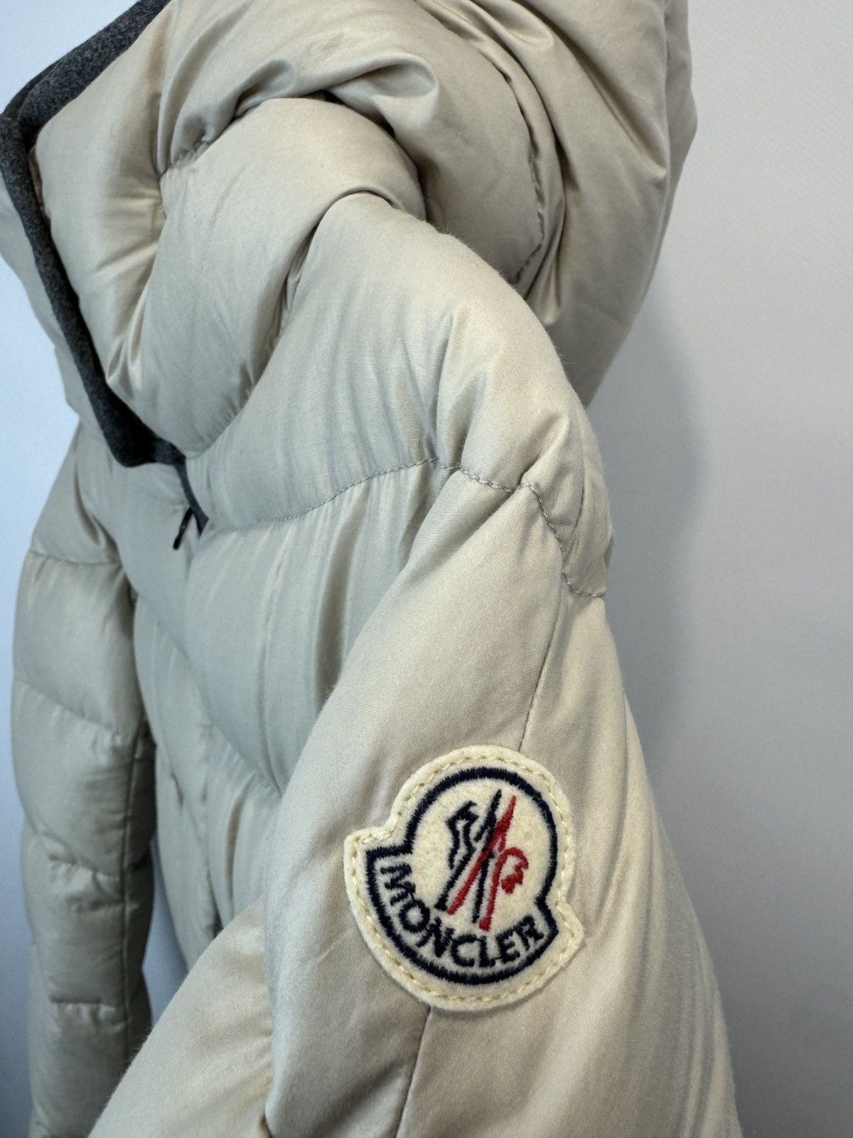 Moncler Moncler Signac Hood Down Puffer Jacket Women’s Beige Size 1 Size XS / US 0-2 / IT 36-38 - 6 Thumbnail