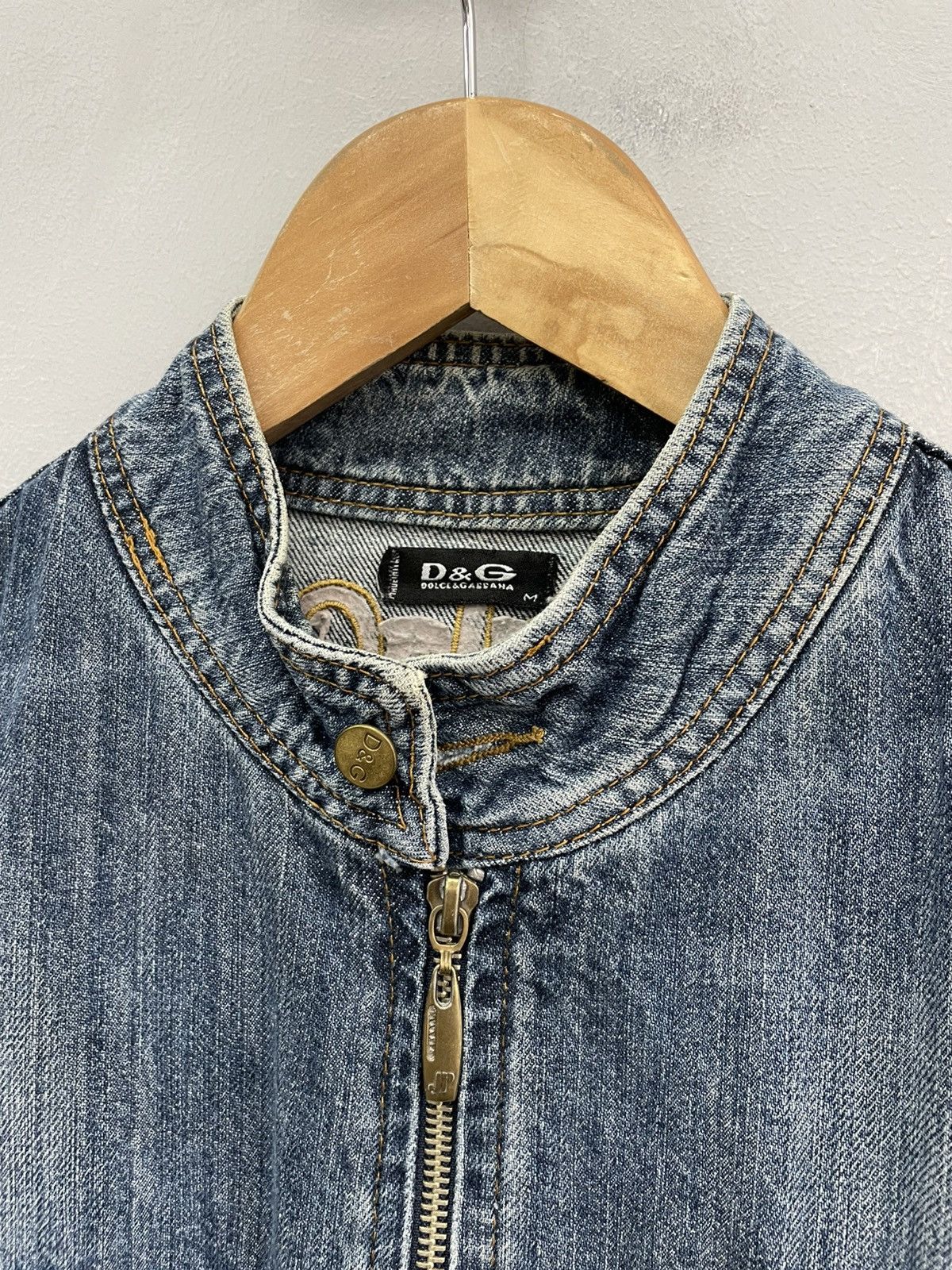 Dolce & Gabbana Rare distressed denim dolce gabbana y2k jacket front logo Size US M / EU 48-50 / 2 - 6 Thumbnail