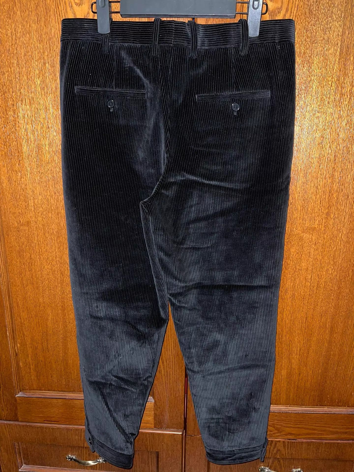 Neil Barrett Neil Barrett Black Corduroy Skinny 9-Pants Size US 30 / EU 46 - 2 Thumbnail