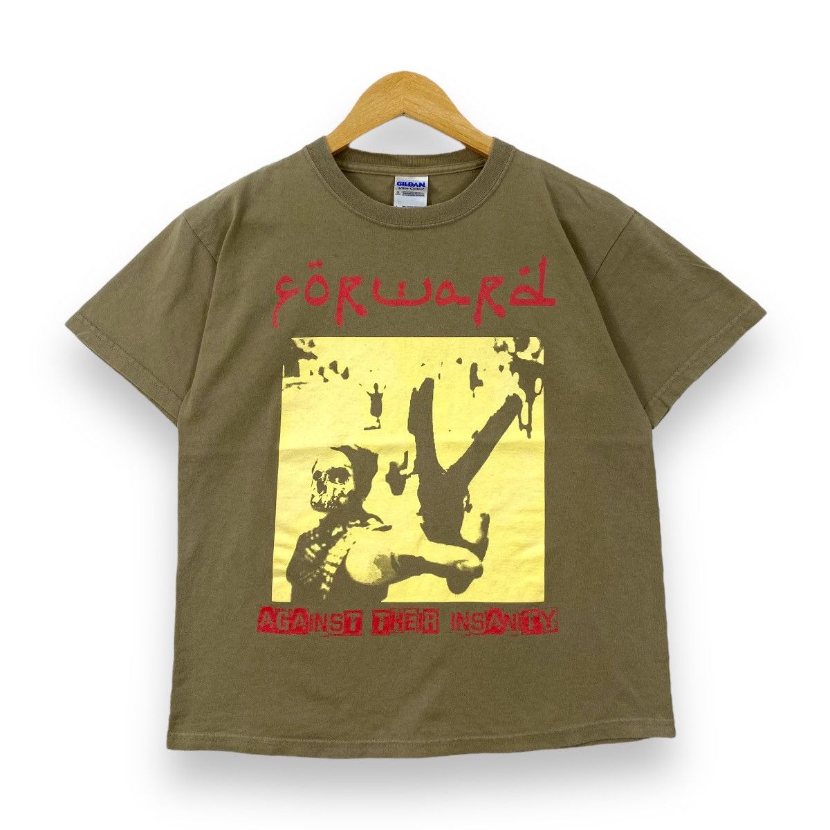 Band Tees × Vintage FORWARD Against Their Insanity Harcore Band Tee Shirt Size US L / EU 52-54 / 3 - 1 Thumbnail
