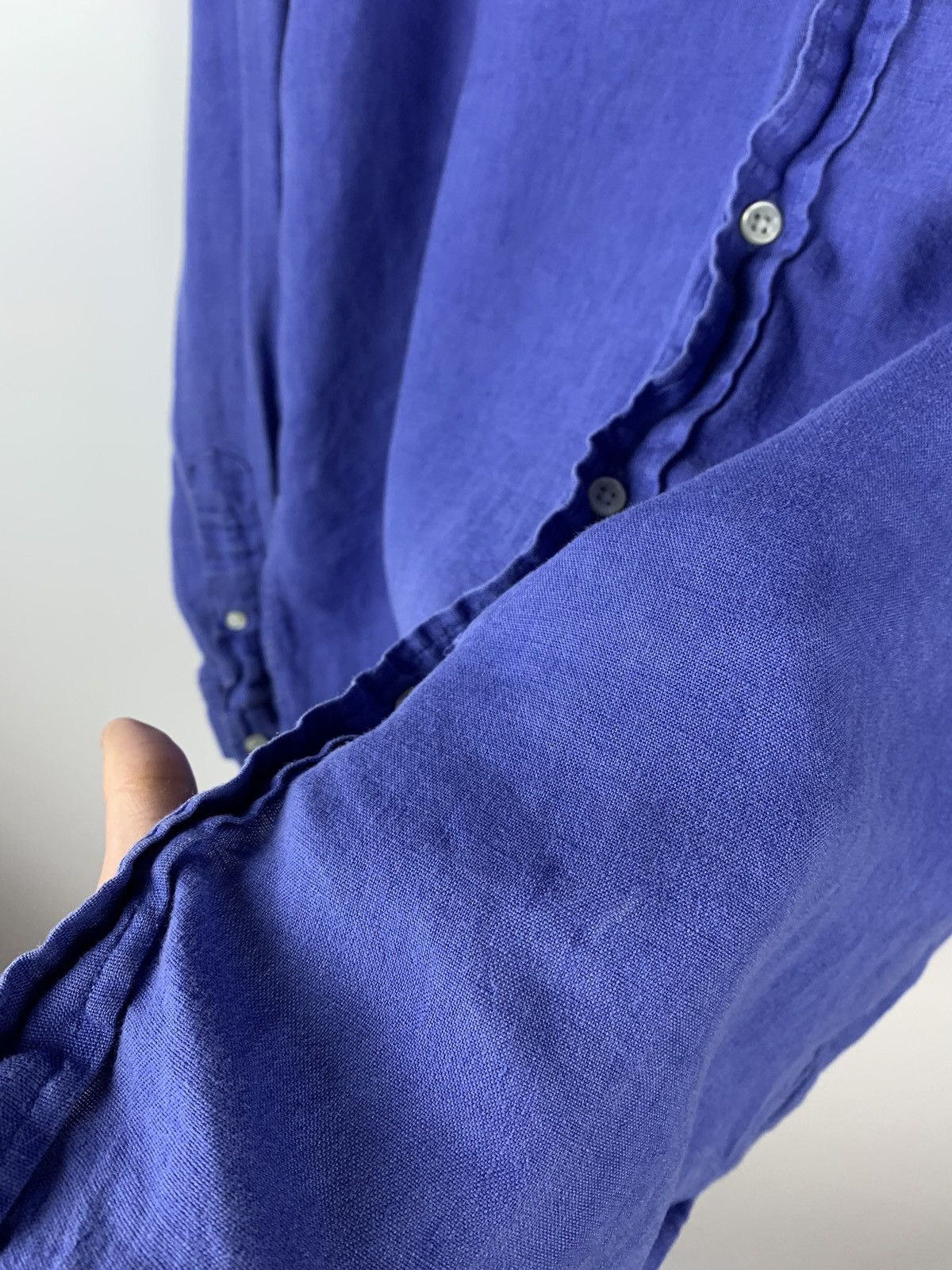 Polo Ralph Lauren Polo Ralph Lauren Linen Shirt Buttons Ups Men’s Size L Blue Size US L / EU 52-54 / 3 - 7 Thumbnail