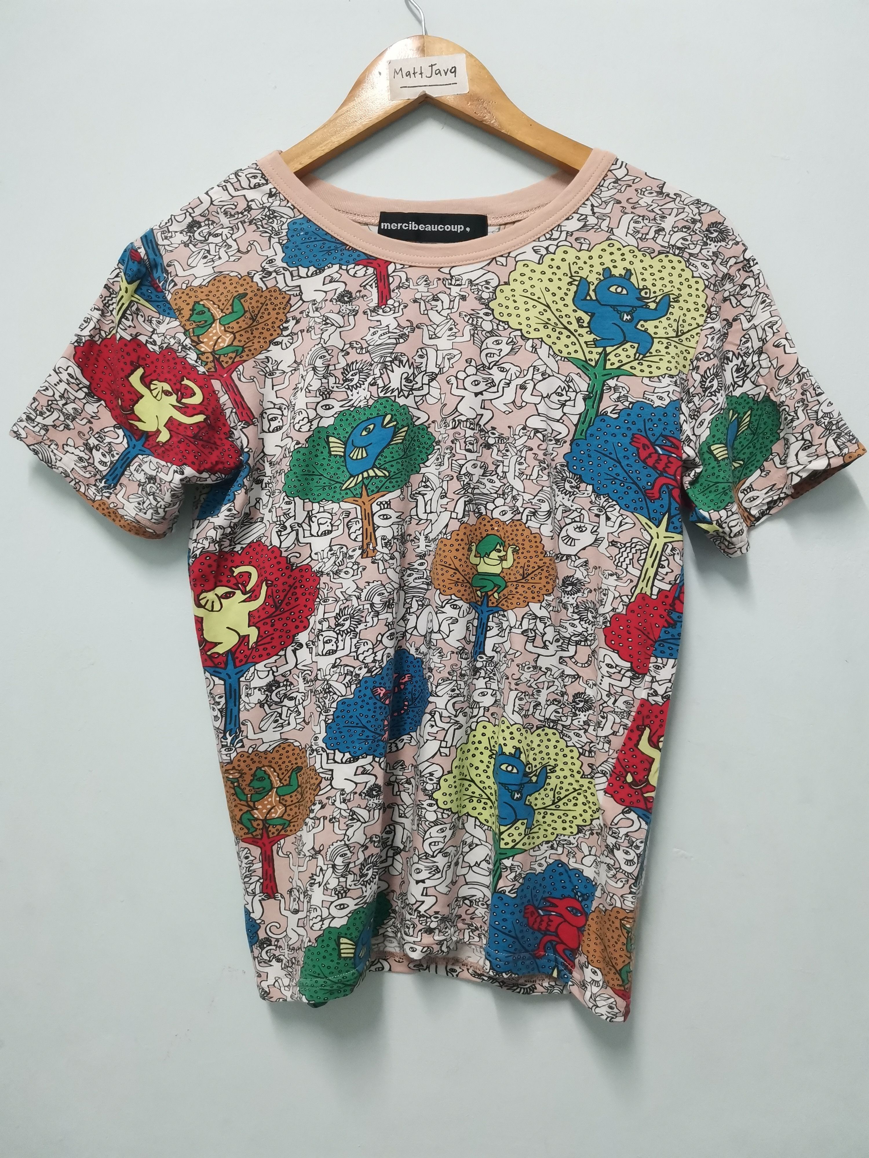 Issey Miyake Mercibeaucoup Issey Miyake Japan Designer Tee All Over Print Size US S / EU 44-46 / 1 - 1 Thumbnail