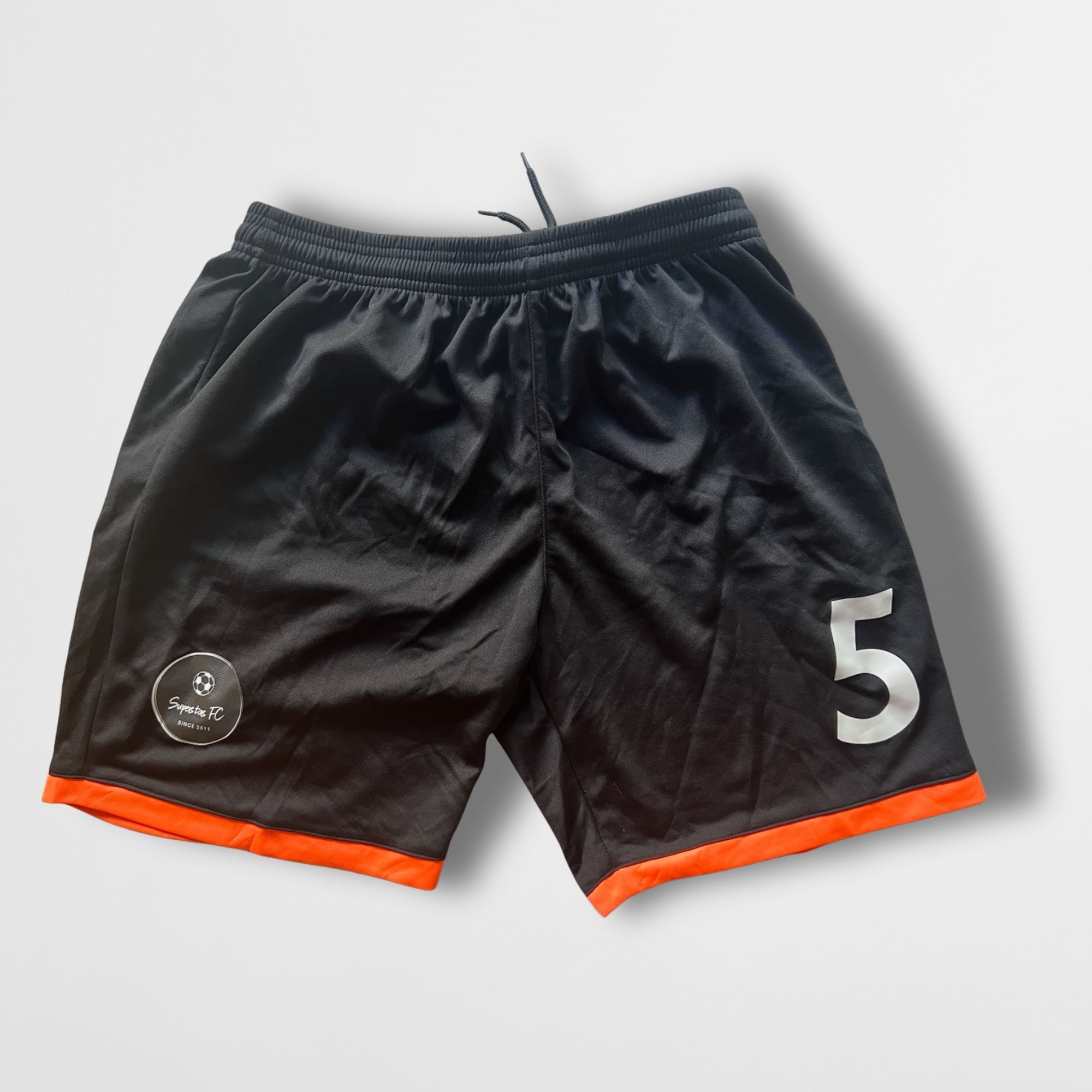 Other Maxscope Superstar FC Shorts #5 Black & Orange XL 100% Polye Size US 40 / EU 56 - 2 Thumbnail