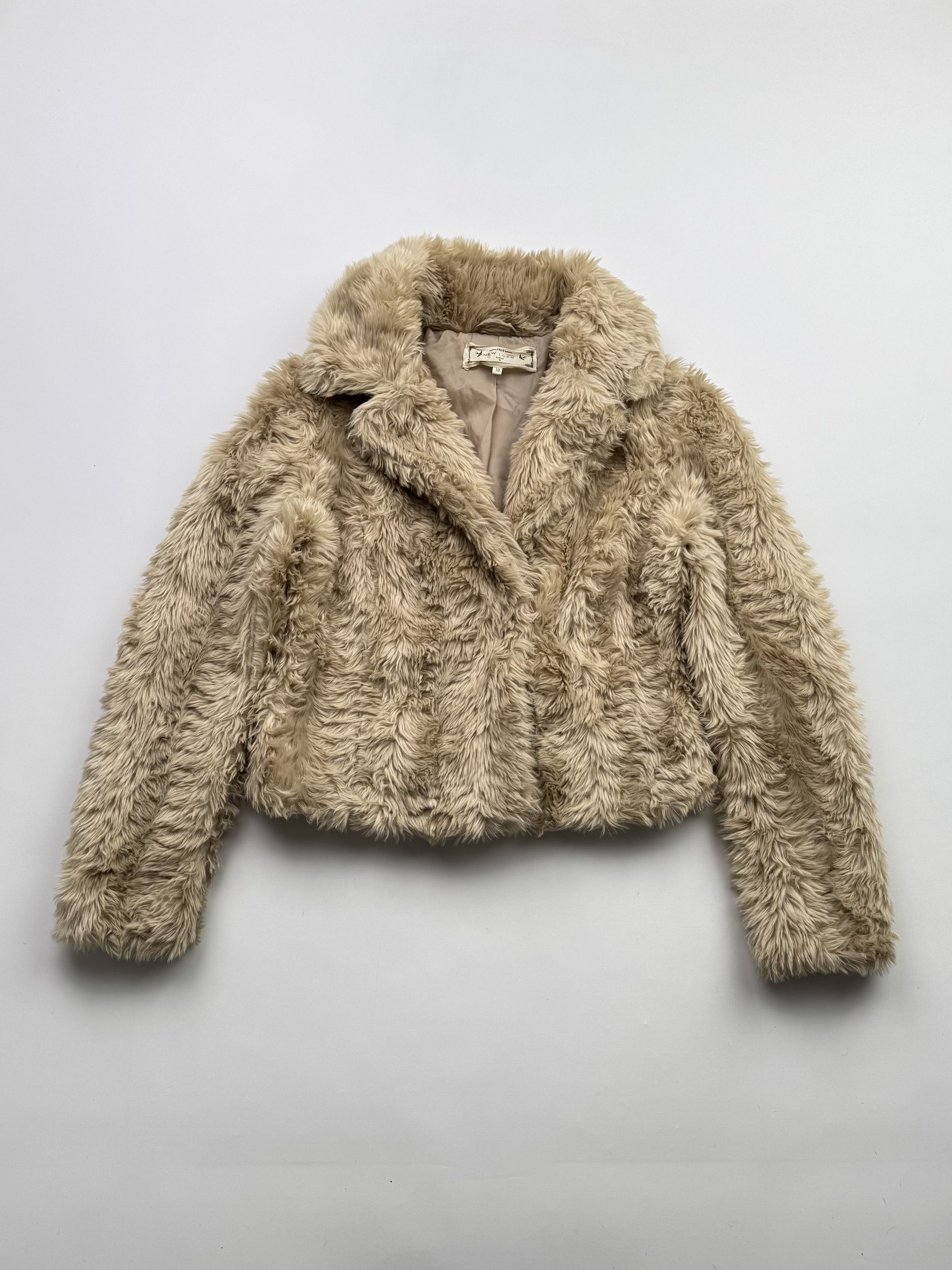 Vintage Vintage Faux Fur Cropped Jacket B330(V151)E2 Size S / US 4 / IT 40 - 1 Thumbnail