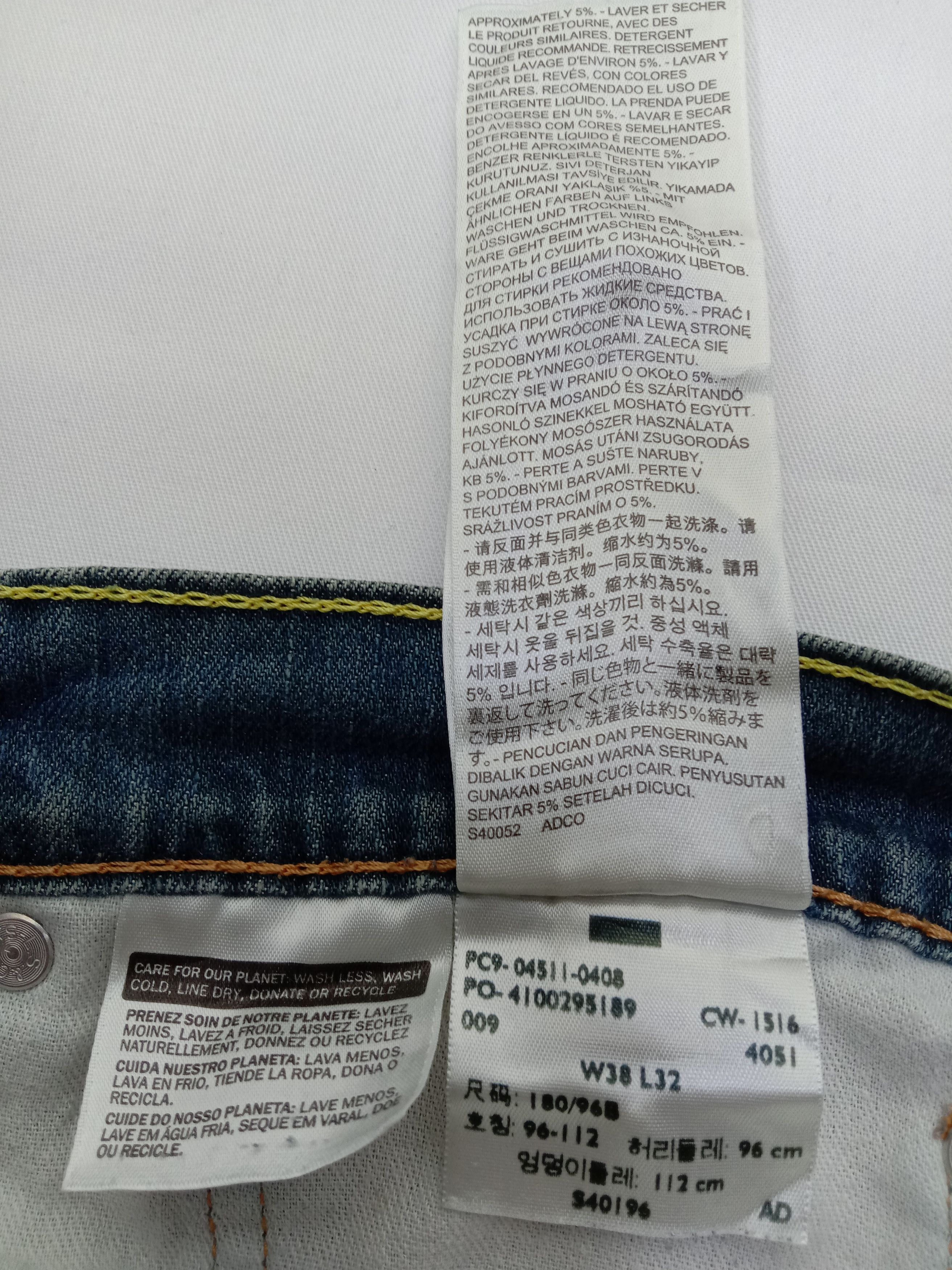 Levi's Vintage Levi's 511 Jeans Slim Fit Distressed Denim Size US 38 / EU 54 - 12 Thumbnail
