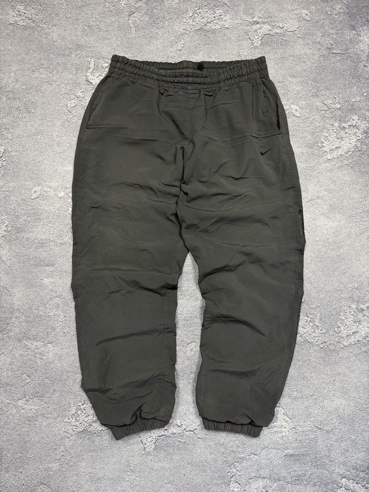 Nike × Vintage Nike Vintage Pants Basic Swoosh Drill Vintage 90’s Size US 36 / EU 52 - 1 Thumbnail