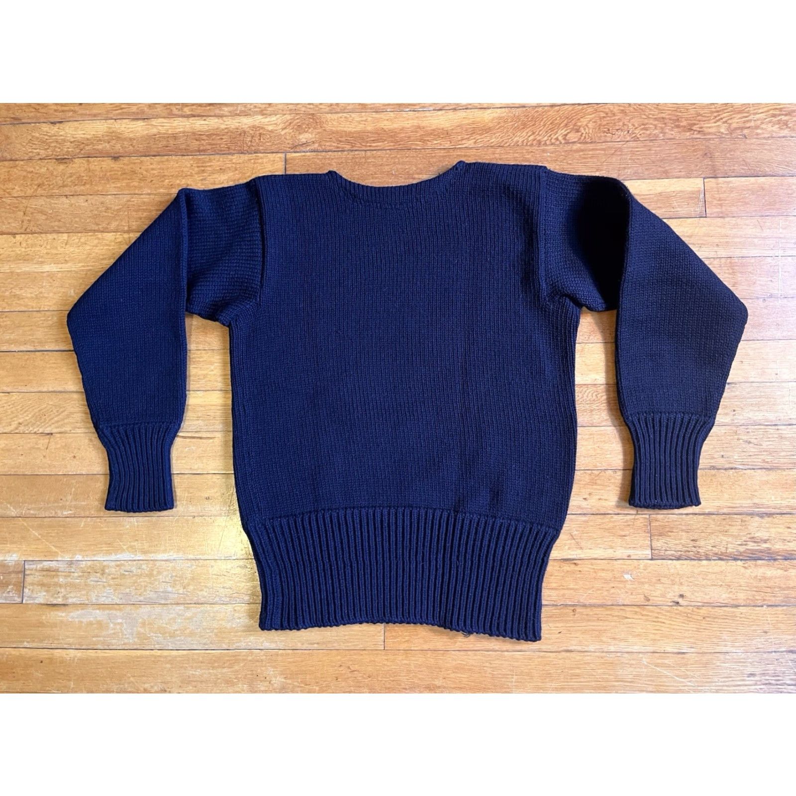 Vintage VINTAGE Gimbel Brothers Wool Sweater Men’s 40 (Fits M) Navy Blue Shirt Pullover Crew Neck Size US M / EU 48-50 / 2 - 5 Thumbnail