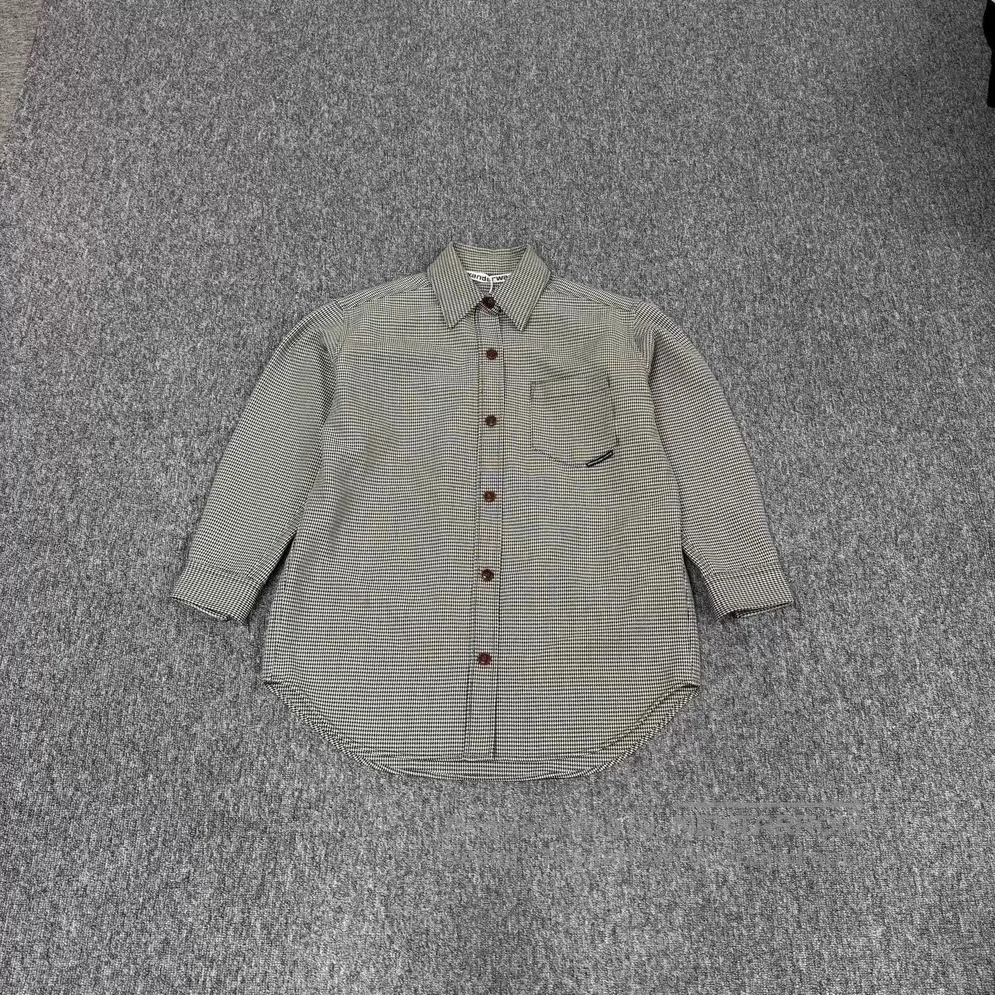Alexander Wang Checkered Long Sleeve Button. Size US XS / EU 42 / 0 - 1 Thumbnail