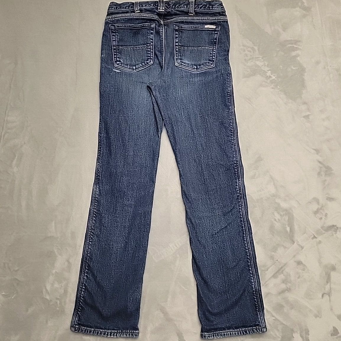 Carhartt VINTAGE Carhartt Jeans Womens 6x32 Blue Faded Denim Red Plaid Flannel Lined Work 102729 Size 28" / US 6 / IT 42 - 7 Thumbnail