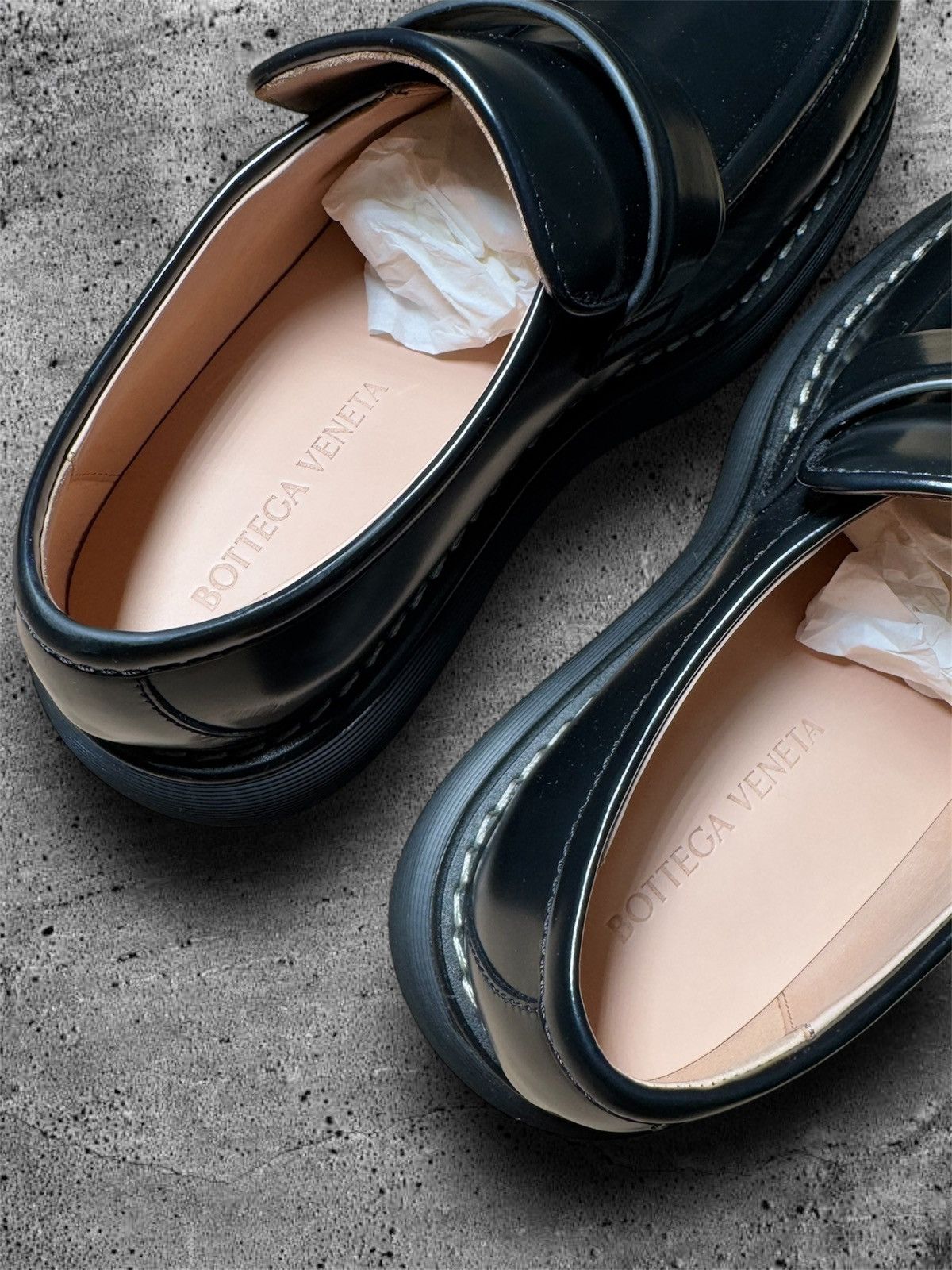 Bottega Veneta BOTTEGA VENETA “SWELL LOAFER IN OSAKA SHINY CALFSKIN” Size US 9 / EU 42 - 4 Thumbnail