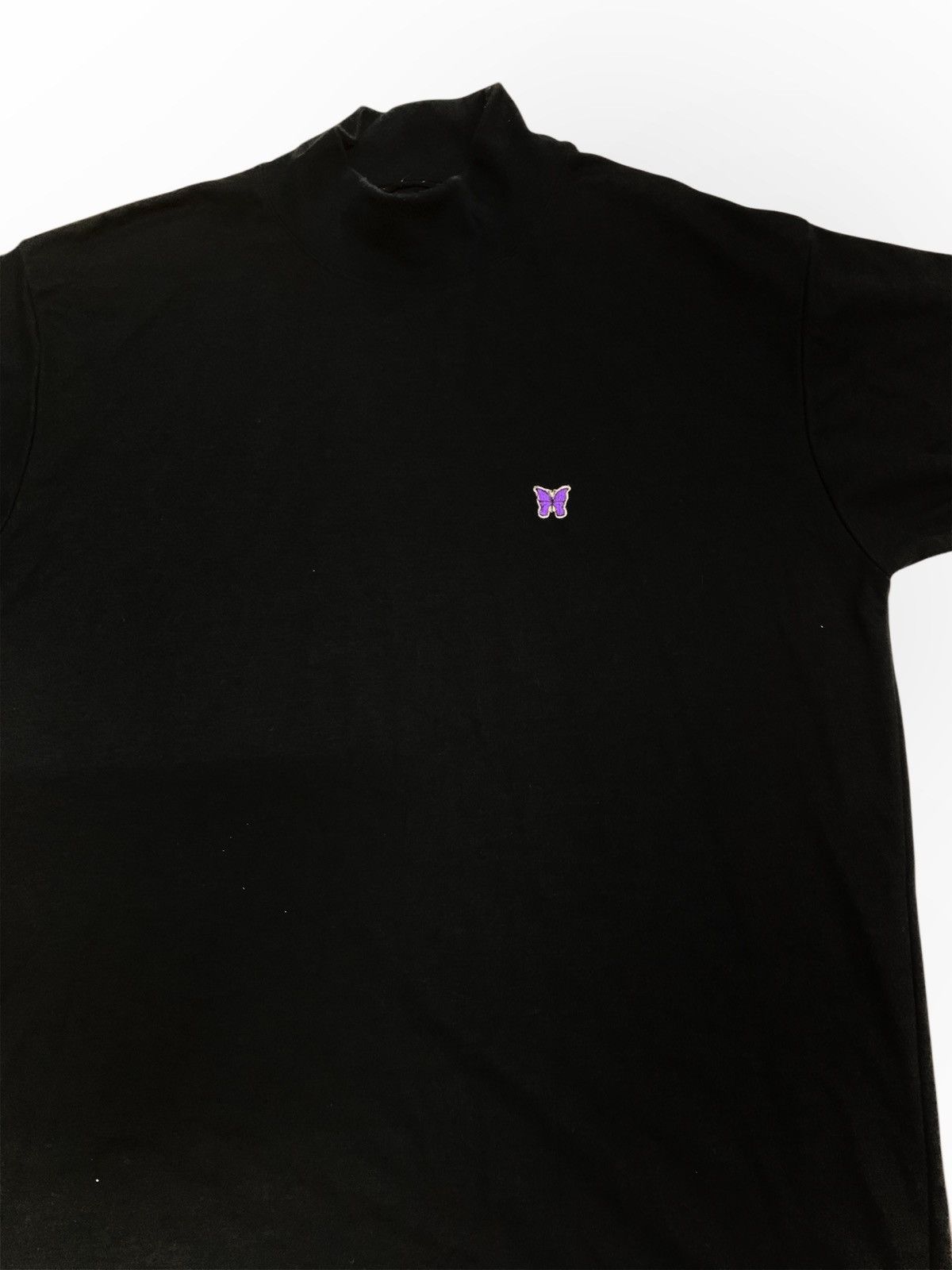 Needles Needles Mock Neck T-shirt poly jersey black Size US M / EU 48-50 / 2 - 3 Thumbnail