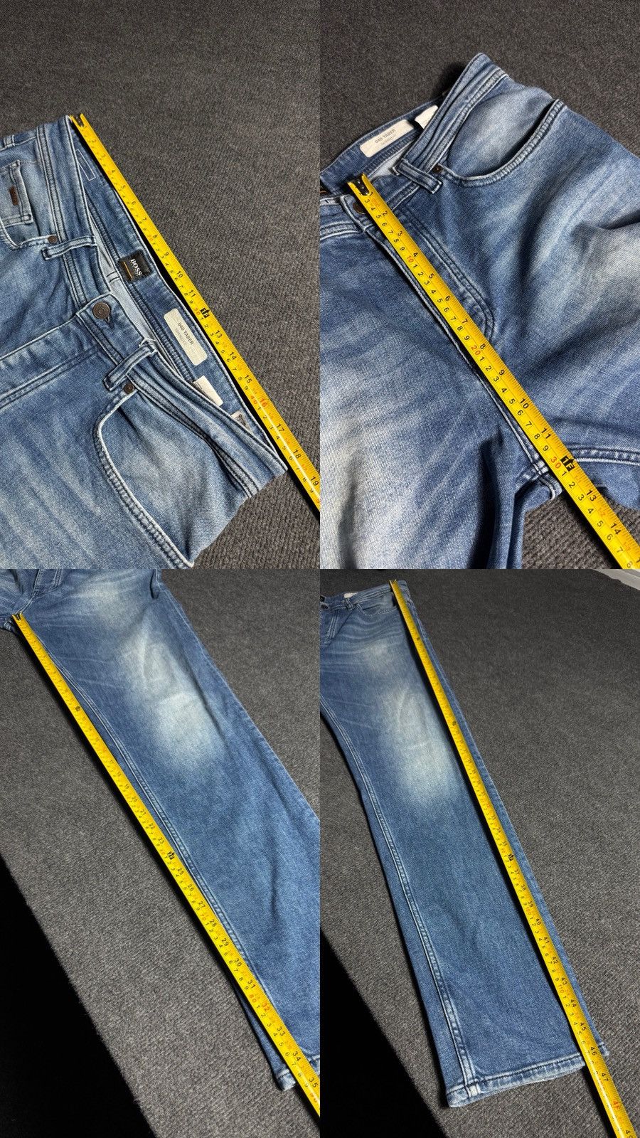 Hugo Boss 00s Hugo Boss Orange Distressed 040 Taber Tapered Jeans W36 Size US 36 / EU 52 - 20 Thumbnail