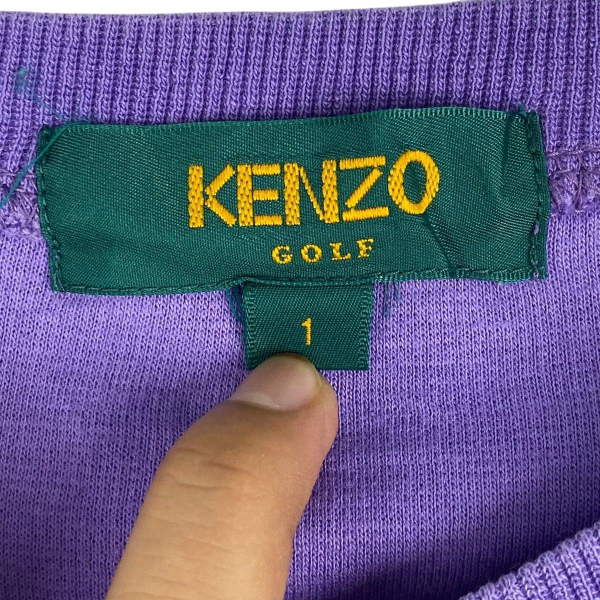 Kenzo × Vintage Vintage Kenzo Embroidered Crewneck Sweatshirt Purple Size L / US 10 / IT 46 - 6 Thumbnail