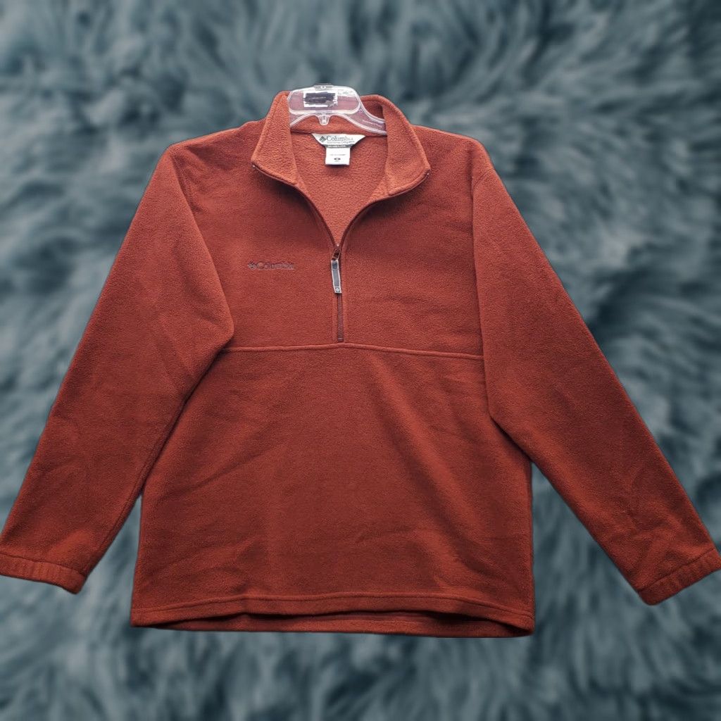 PONY Columbia Pullover Fleece Sweater Mens M Mock Neck Half Zip Pony Logo Multicolor Size US M / EU 48-50 / 2 - 1 Thumbnail