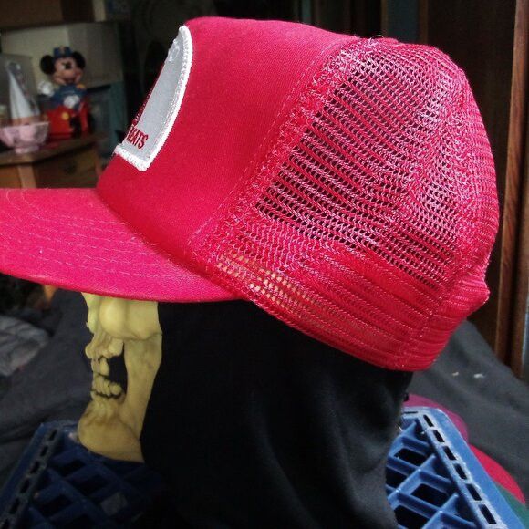 Other DS Vintage Gensco Glasfloss Pleats Patch Snap Trucker Hat Size ONE SIZE - 4 Thumbnail