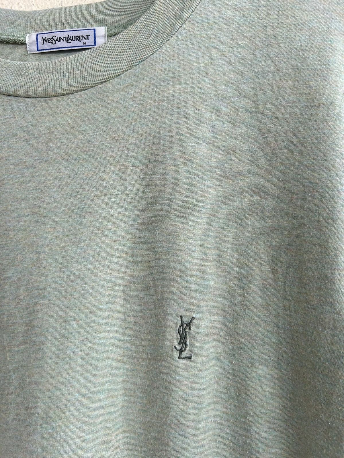 Vintage × Yves Saint Laurent YSL Small Logo Plain Tshirt Size US M / EU 48-50 / 2 - 6 Thumbnail