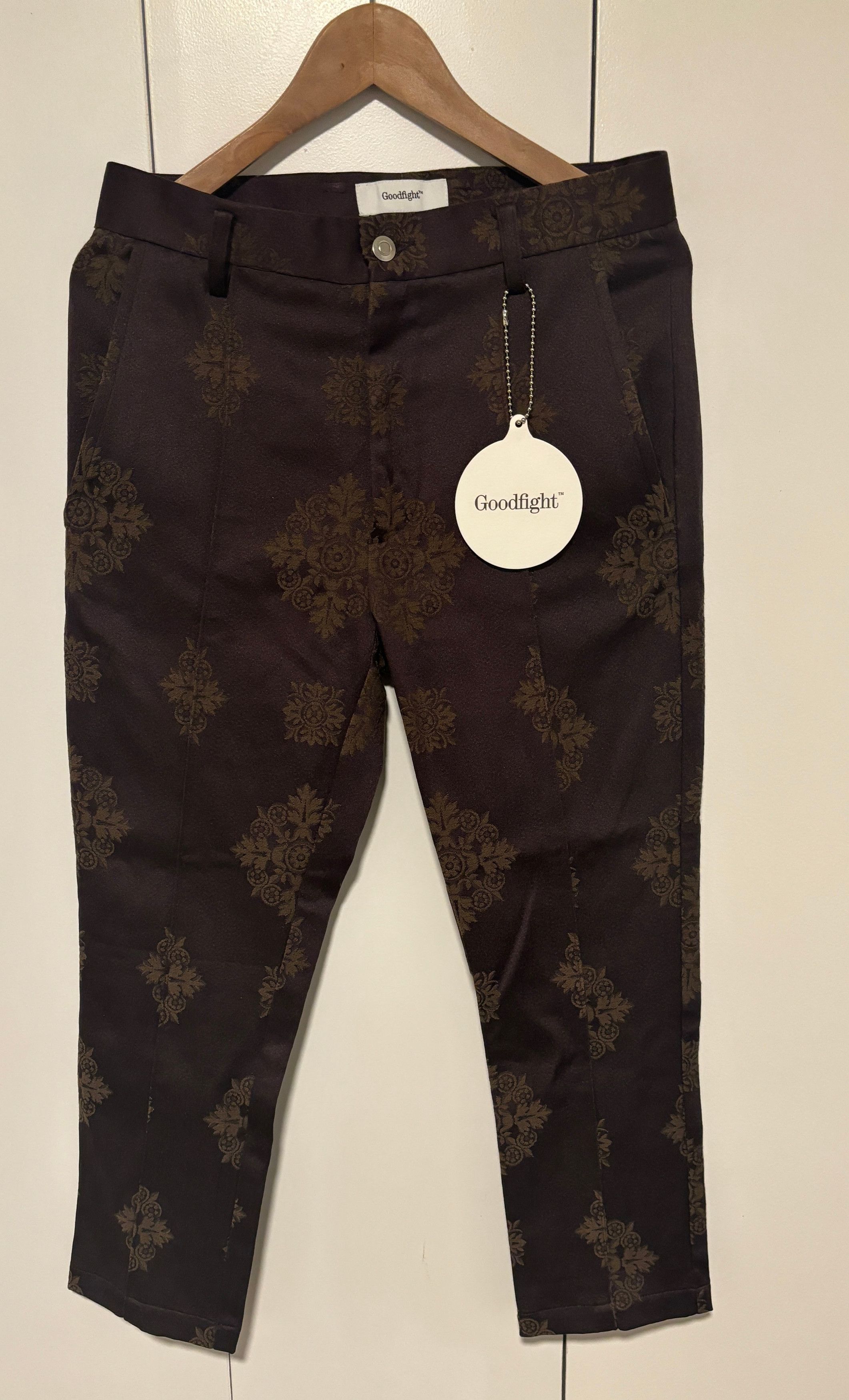 Goodfight $770 BNWT Jacquard Print Tailored Cropped Trousers/ Pants Size US 30 / EU 46 - 3 Thumbnail