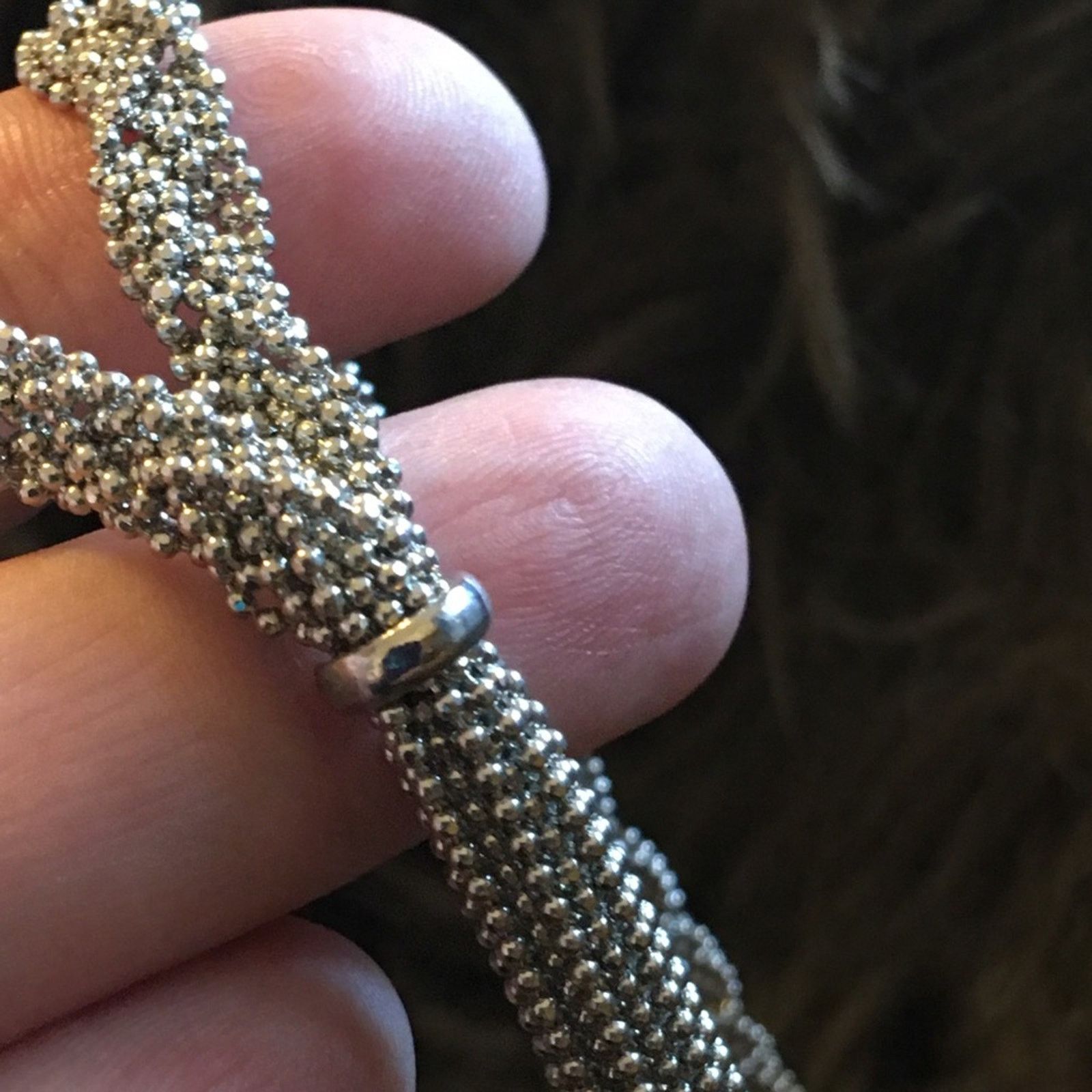 Vintage Vintage braided sparkle ball chain tassel necklace Size ONE SIZE - 9 Thumbnail
