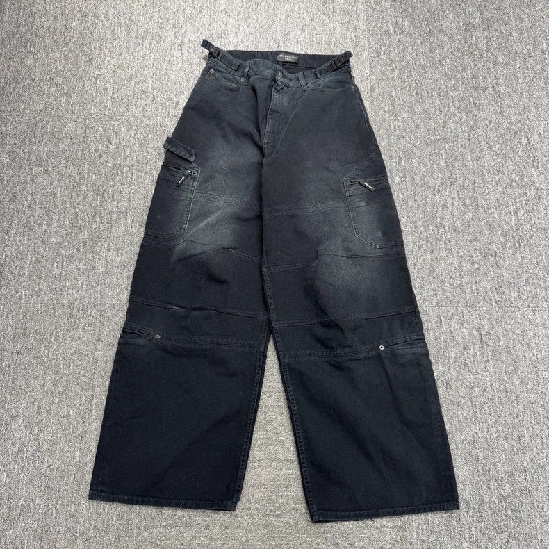 Balenciaga size XS Washed and used wide-leg jeans