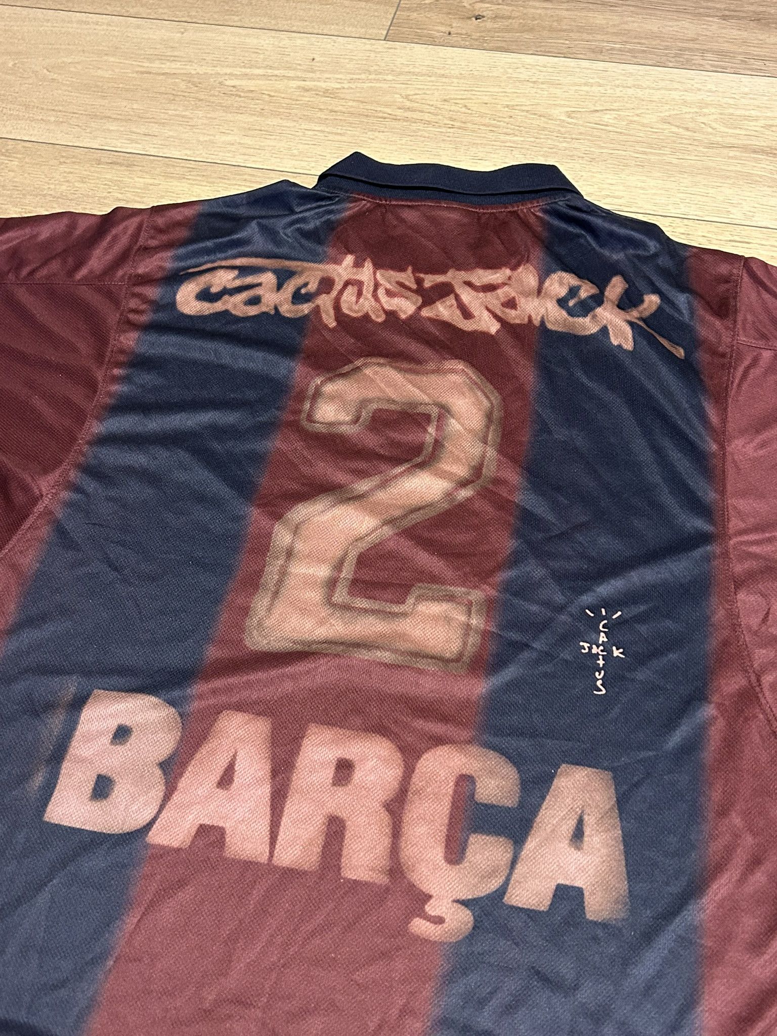 Nike × Travis Scott Nike Travis Scott C Barcelona T-shirt football Size US S / EU 44-46 / 1 - 3 Thumbnail