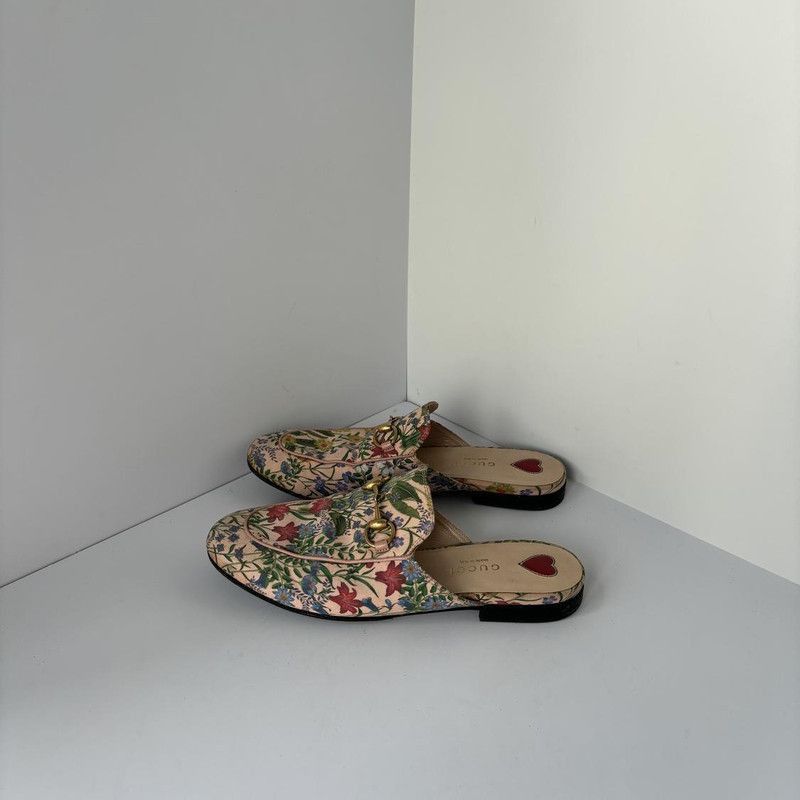 Gucci Gucci Valentine's Day Floral Mules -2508 Size US 5.5 / EU 38 - 1 Thumbnail