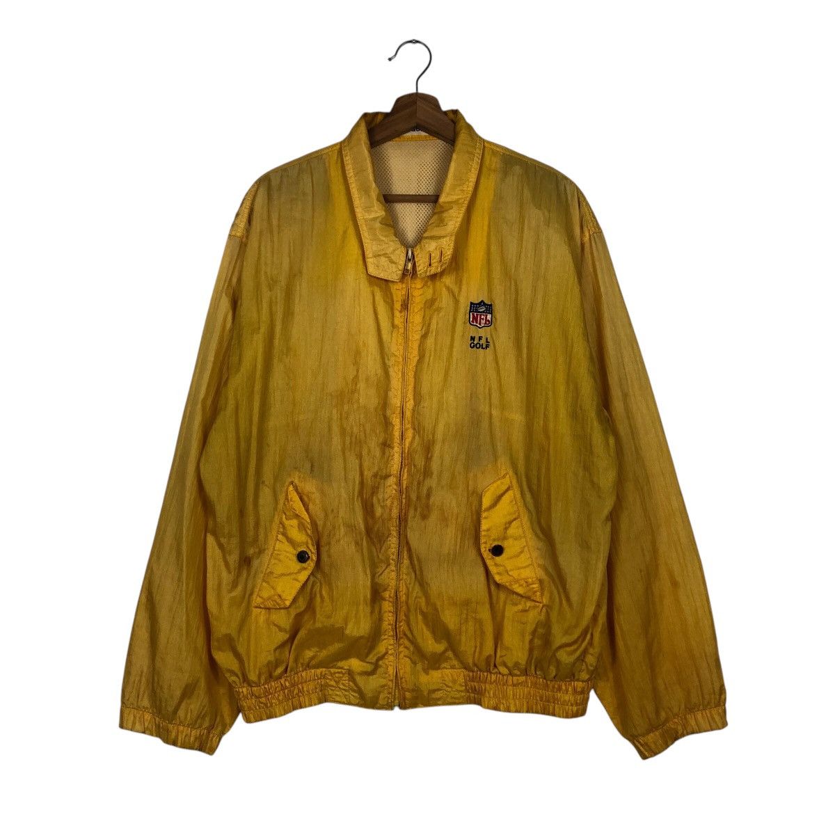 Japanese Brand × NFL × Vintage 📌Vintage Bomber Jacket Rich Yellow NFL Golf Size US L / EU 52-54 / 3 - 2 Thumbnail