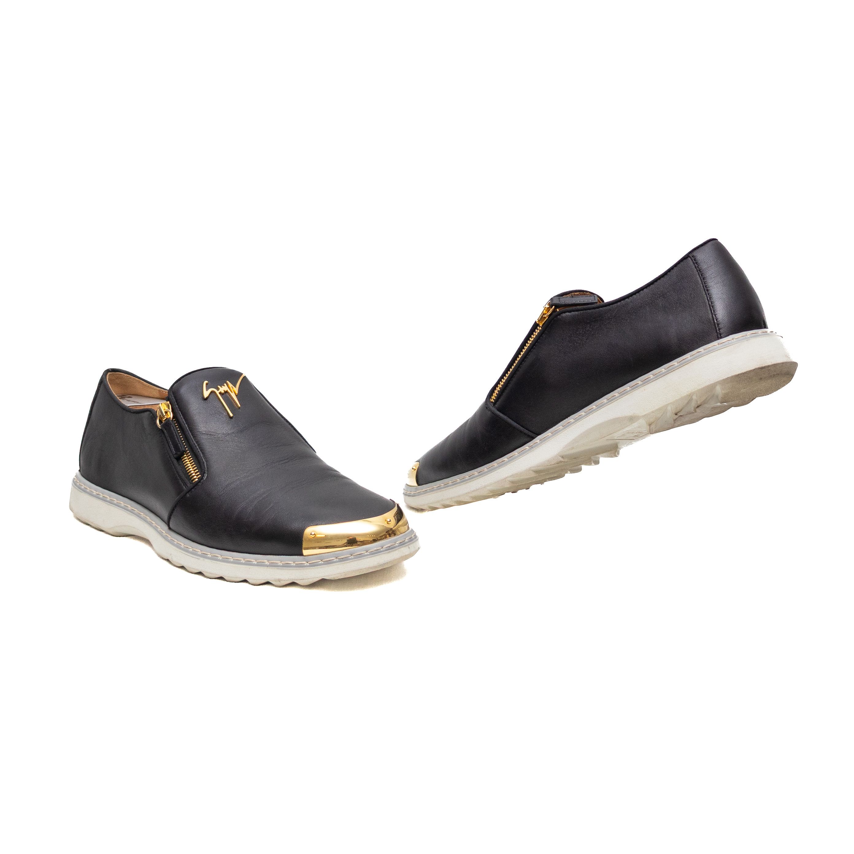 Giuseppe Zanotti Giuseppe Zanotti Men's Sneakers Venetian Gold Double Zip 9 Size US 9 / EU 42 - 1 Thumbnail