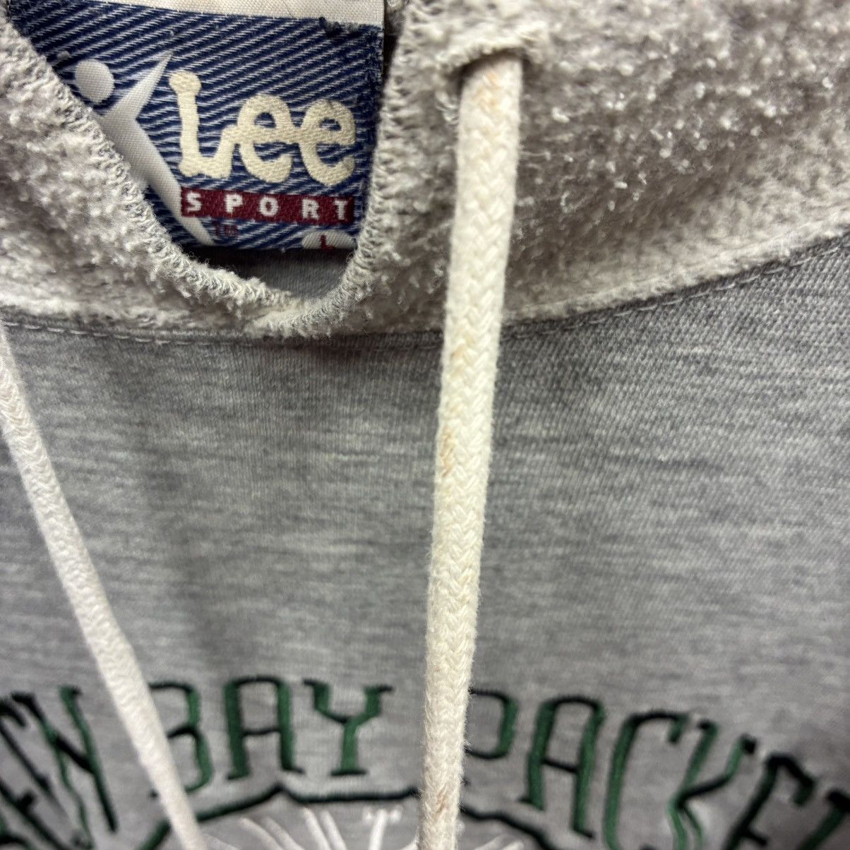 Lee Lee Sport Vintage 90s Green Bay Packers Gray Hoodie Y2K Size US L / EU 52-54 / 3 - 5 Thumbnail