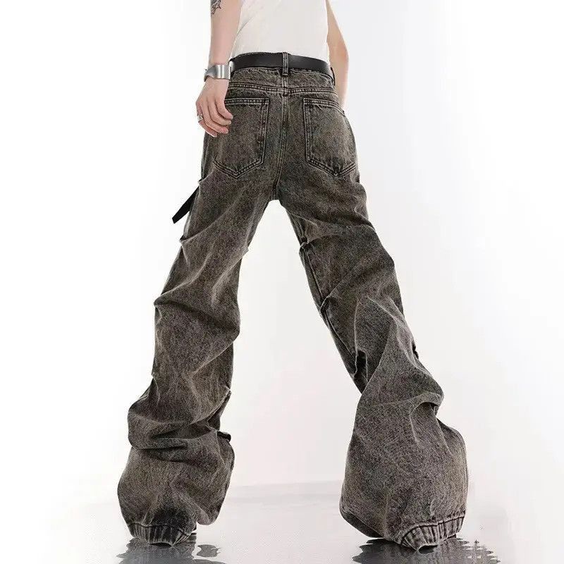 Japanese Brand Black washed Distressed jeans Opium style Size US 32 / EU 48 - 3 Thumbnail