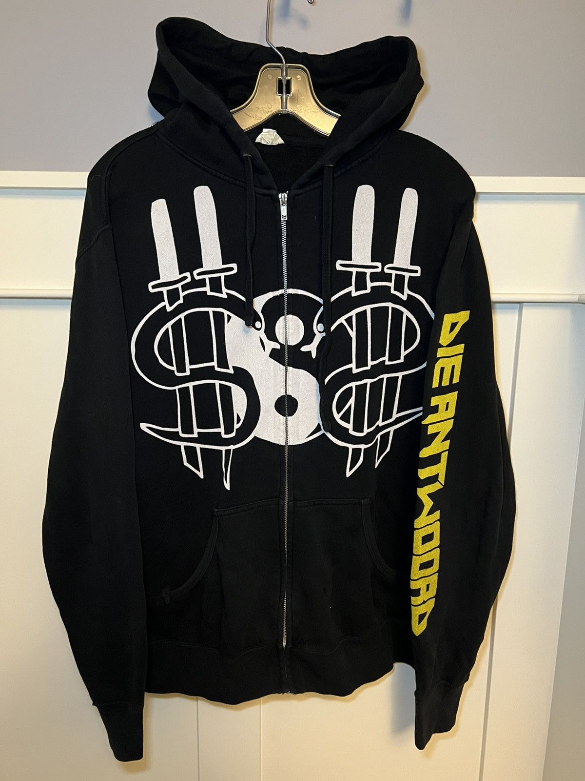 Vintage Vintage Die Antwood big money and knife zip-up hoodie Size US L / EU 52-54 / 3 - 1 Thumbnail