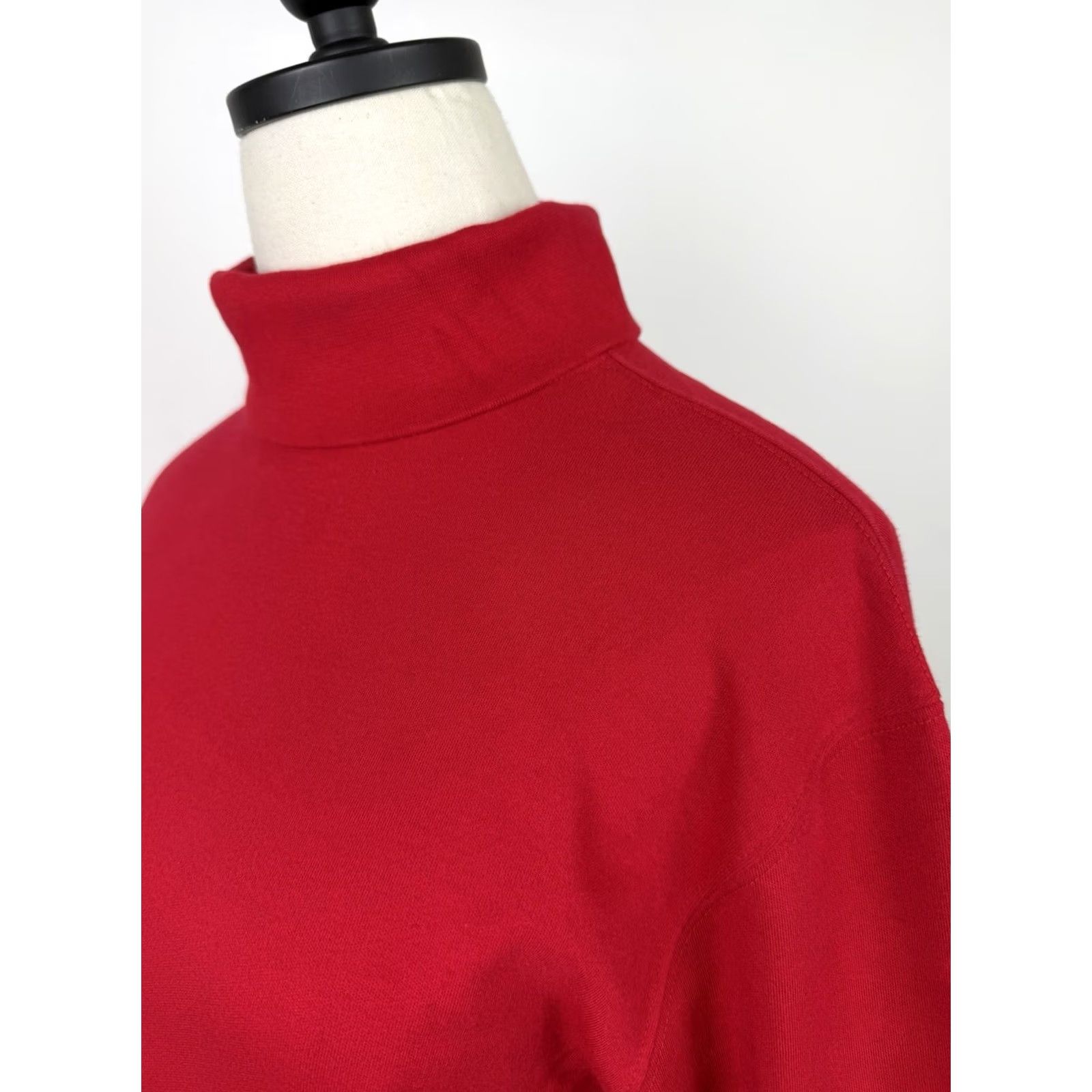 Vintage VINTAGE Westbound Shirt Women XS? 90s Long Sleeve Turtleneck Red Cotton Knit Minimal Retro Size S / US 4 / IT 40 - 6 Thumbnail