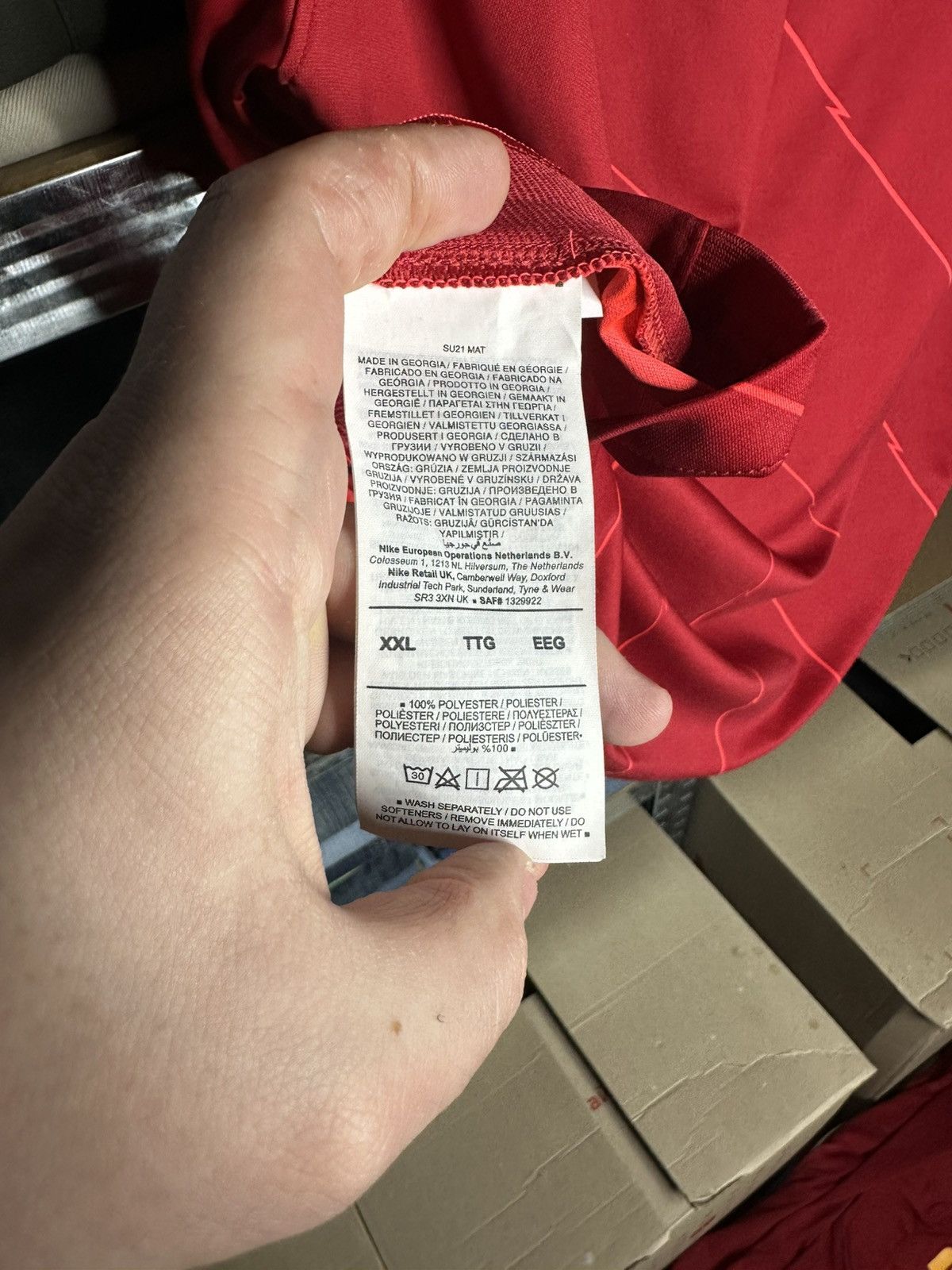 Nike Liverpool 2021/2022 Home Football Shirt Nike Soccer Jersey Size US XXL / EU 58 / 5 - 10 Thumbnail