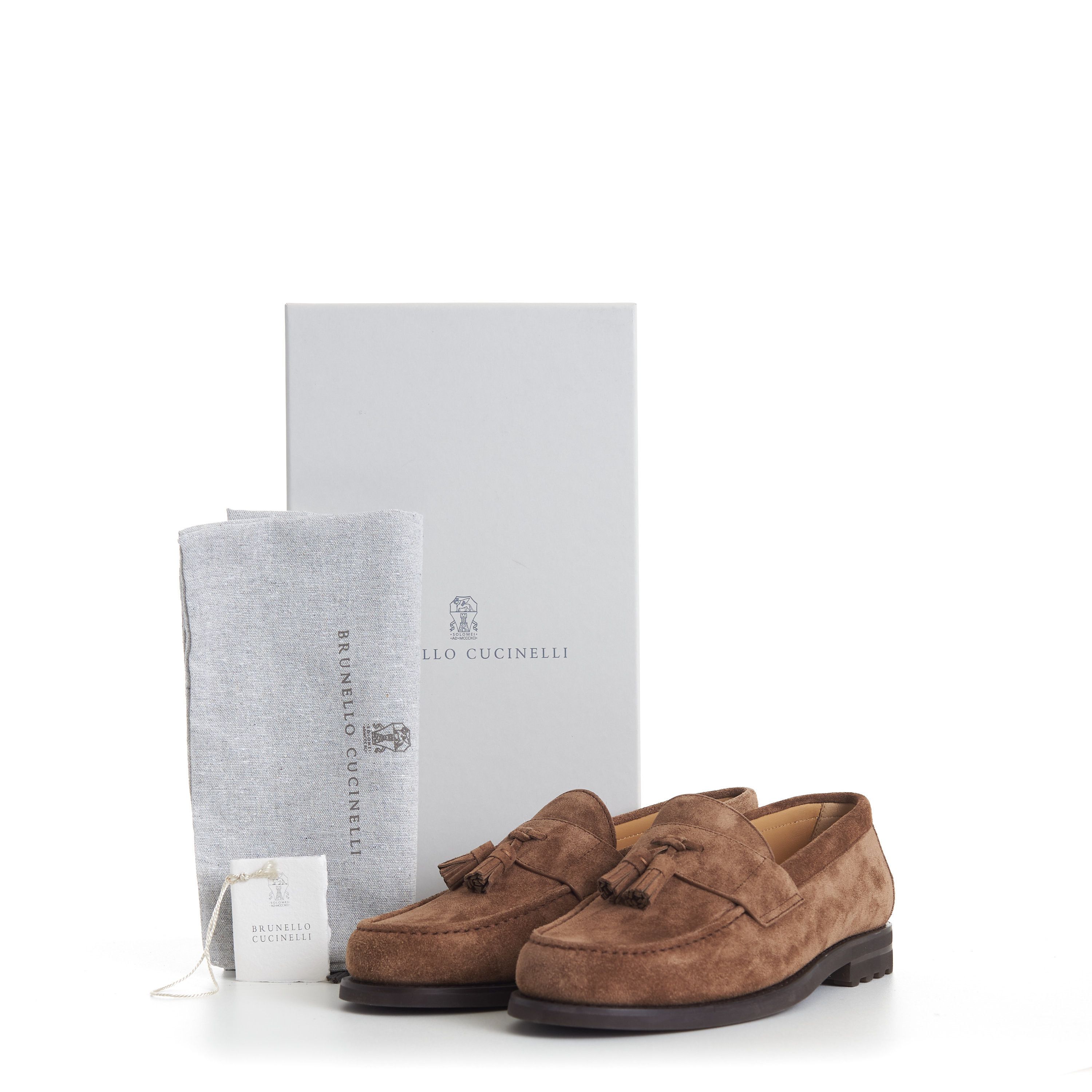 Brunello Cucinelli Suede Loafers With Tassel Size US 9.5 / EU 42-43 - 12 Thumbnail