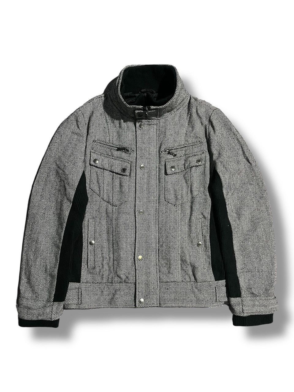 semanticdesign Semanticdesign Double Zipper Wool Jacket Vkei Style Size US L / EU 52-54 / 3 - 1 Thumbnail