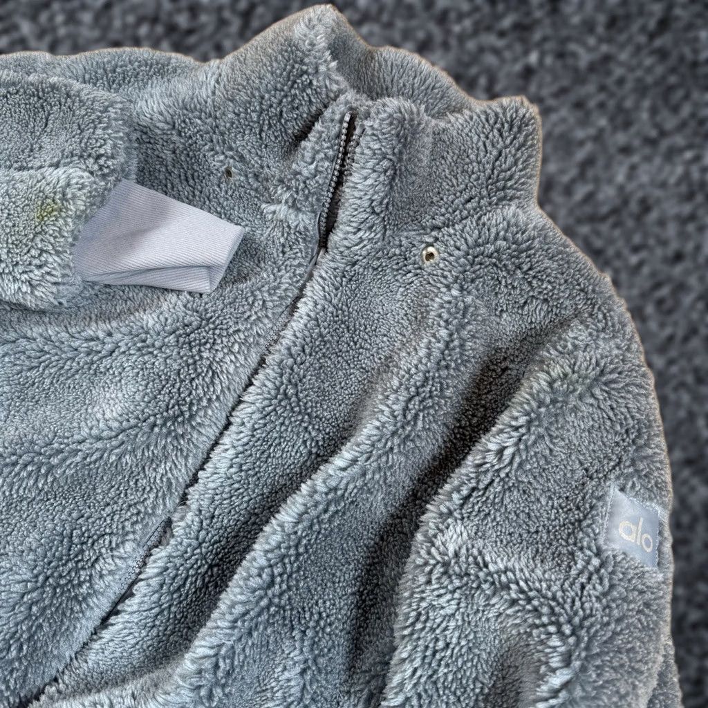 Alo ALO Yoga Sweatshirt Full Zip Women's Small Fleece Blue Size S / US 4 / IT 40 - 1 Thumbnail