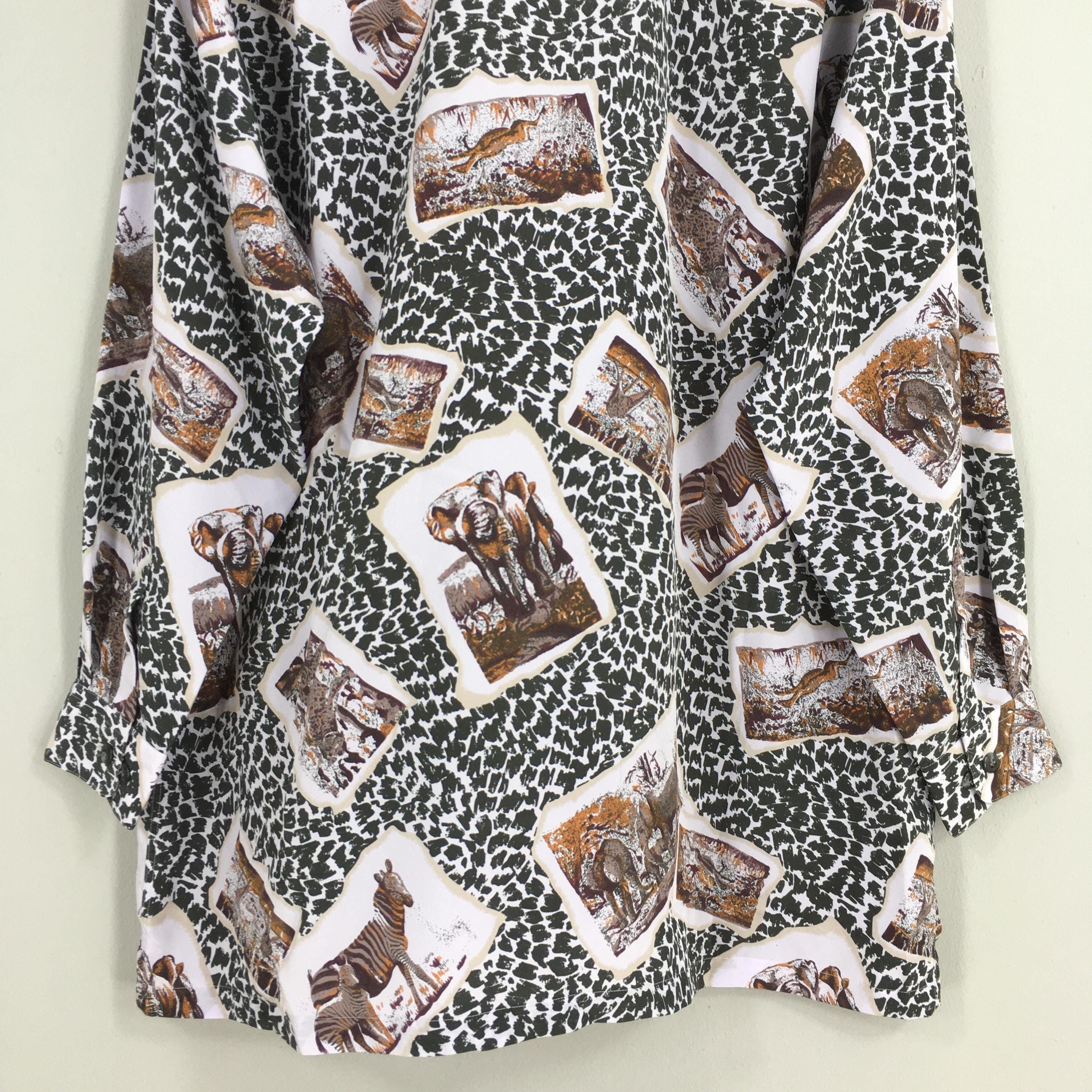Lancel Vintage Lancel Paris Animal Prints Shirt Large Size US L / EU 52-54 / 3 - 8 Thumbnail