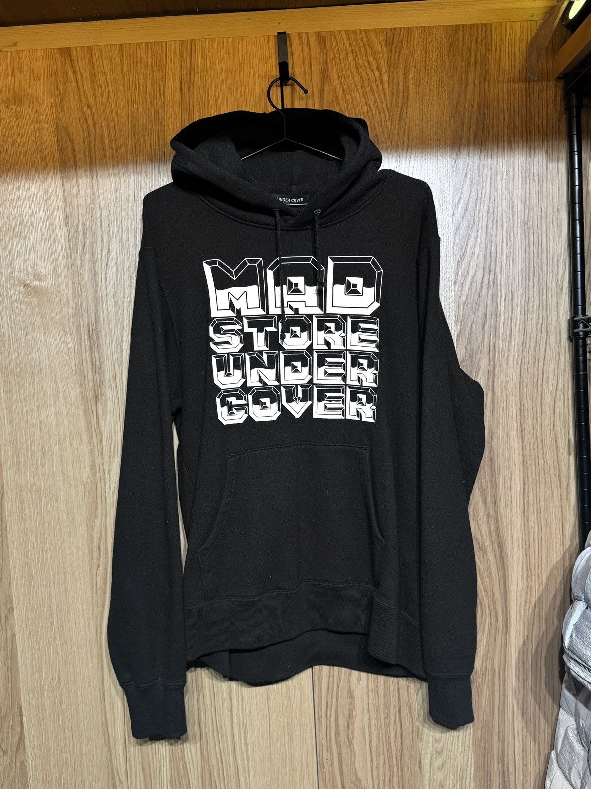 Image of Jun Takahashi x Undercover $360 Madstore Undercover Black Hoodie 4 Xl, Men's