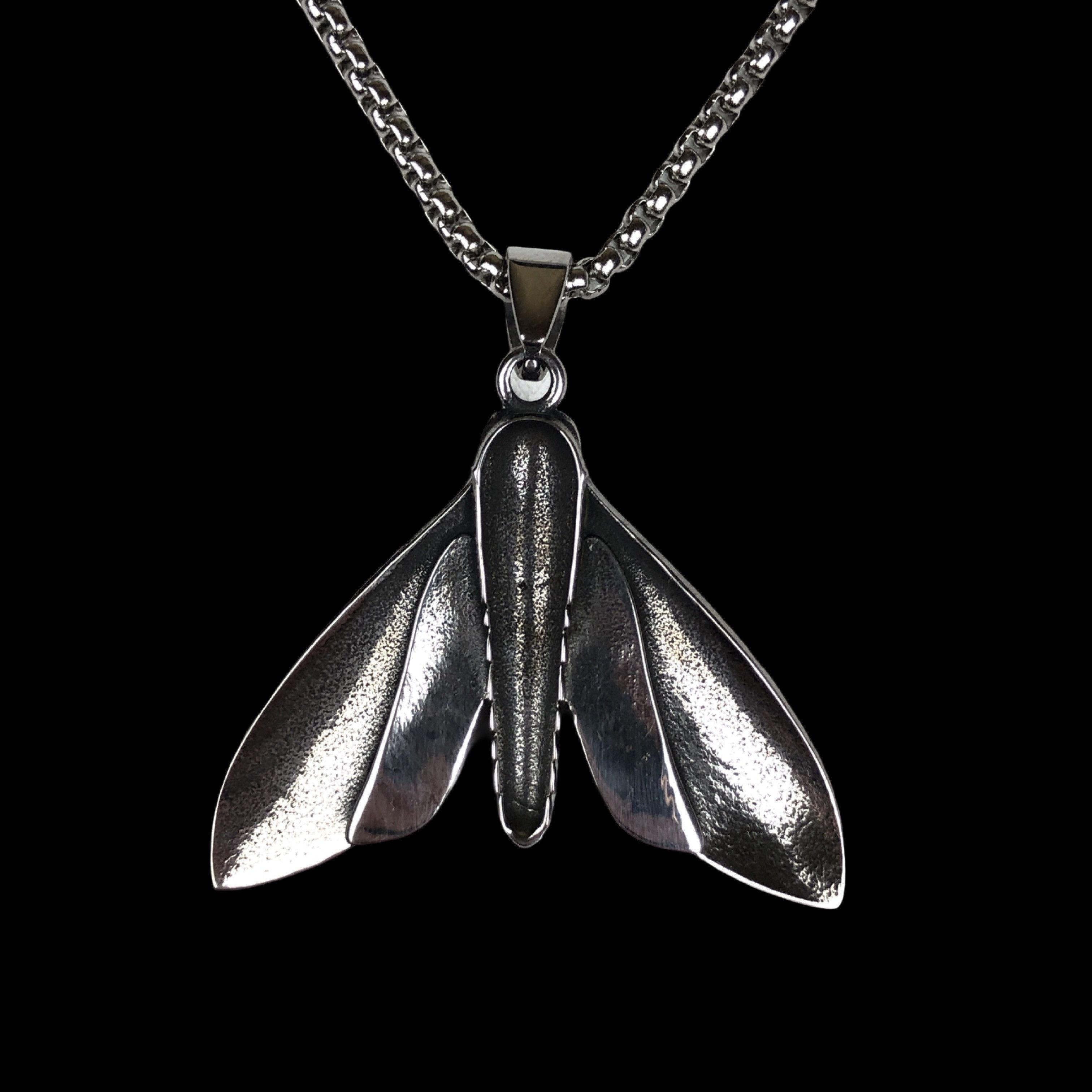 Jewelry Stainless Steel Butterfly Gothic Necklace Punk Metal Y2K Size ONE SIZE - 3 Thumbnail