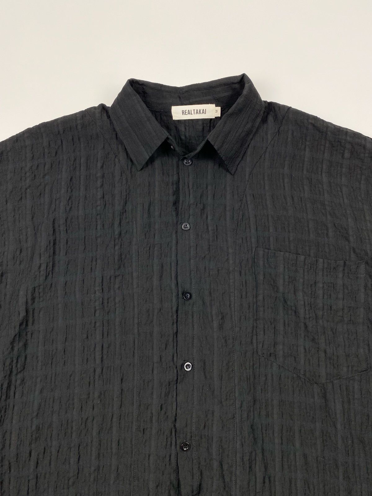 Other Realtakai No. 9205 Oversized Black Plaid Half Sleeve Shirt Size US M / EU 48-50 / 2 - 2 Thumbnail