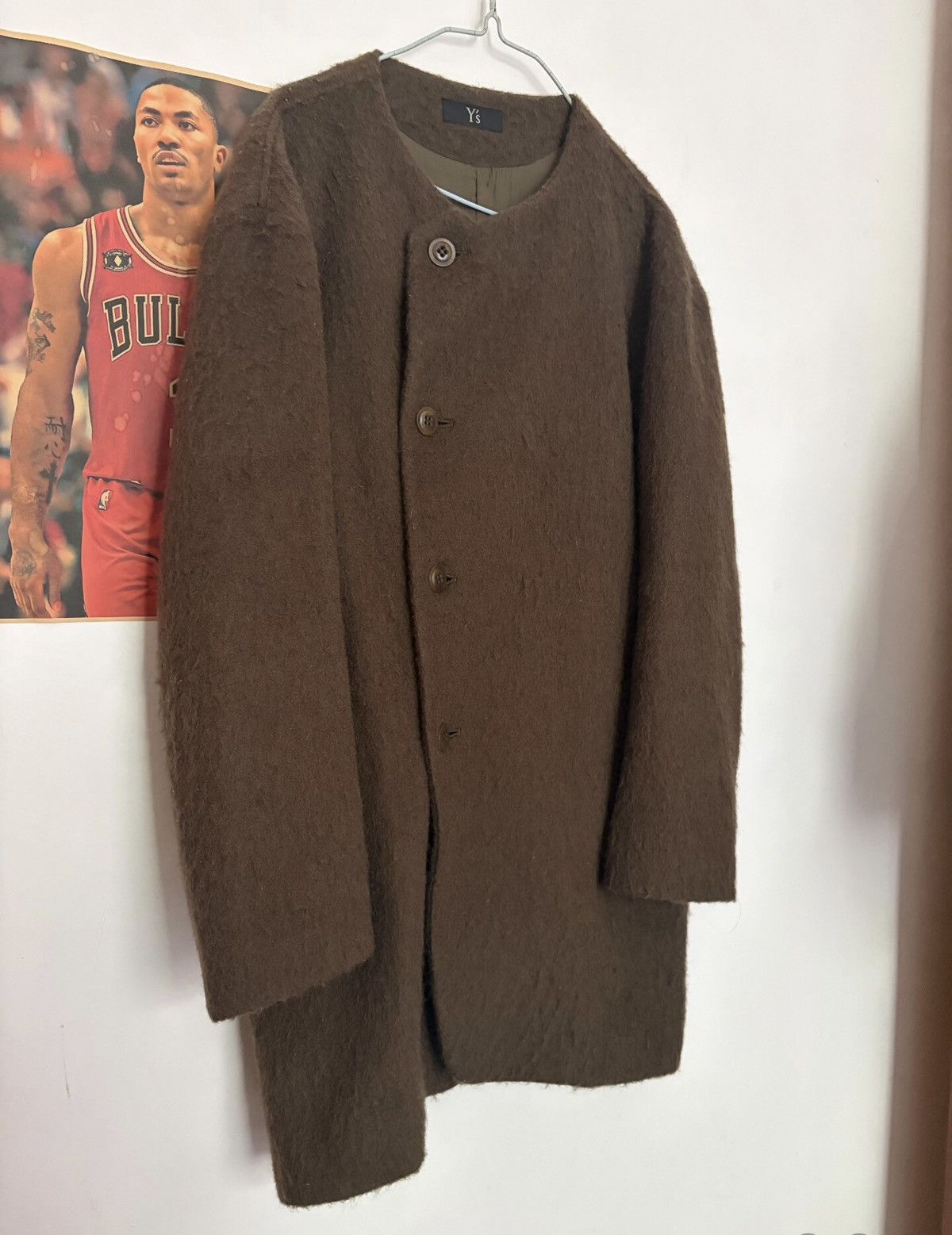 Yohji Yamamoto Yohji Yamamoto Fall/Winter 2020 Collarless Long Jacket Size US S / EU 44-46 / 1 - 5 Thumbnail