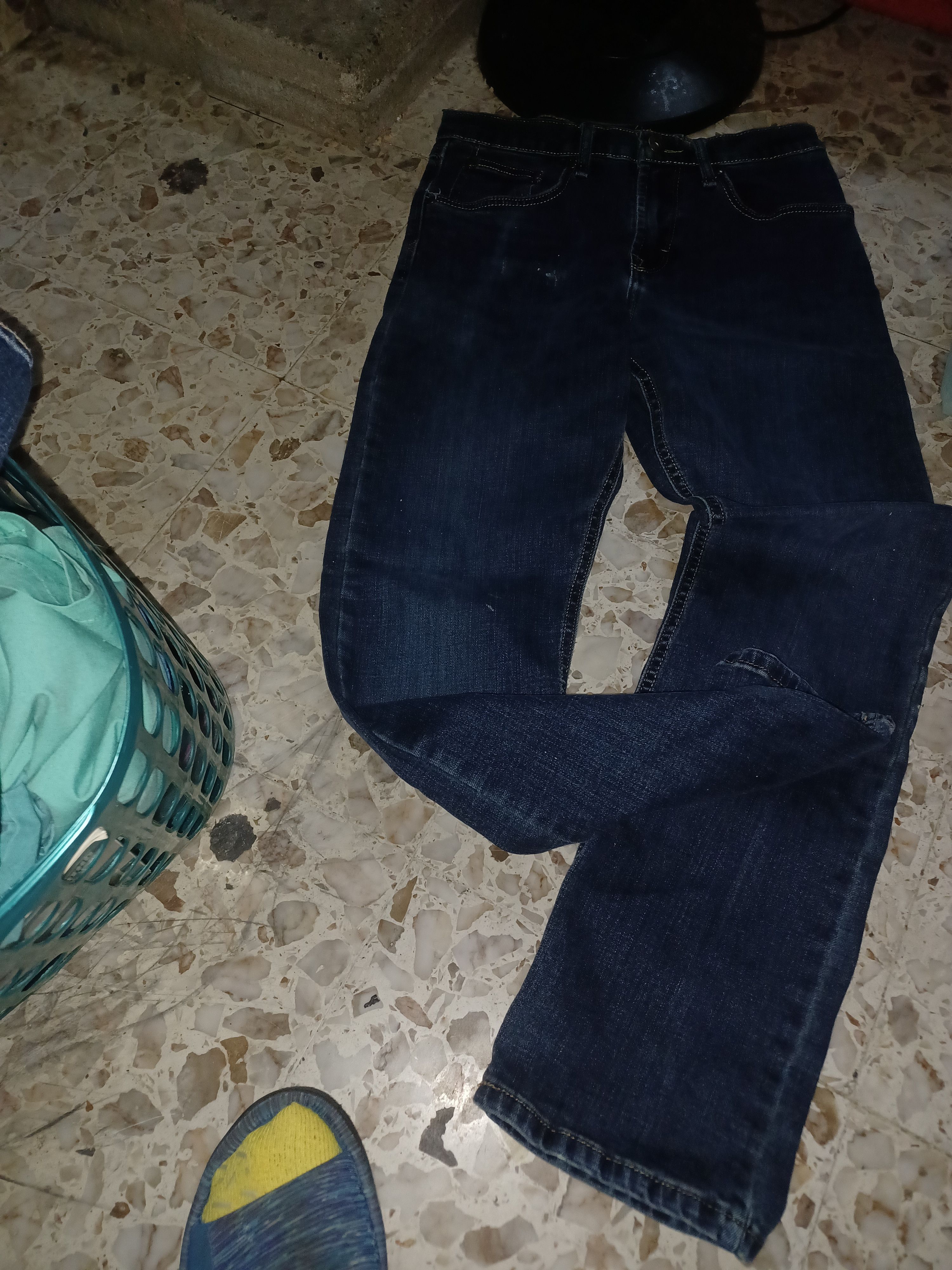 Wrangler Wrangler Slim Straight Blue Jeans 29 x 30 Size US 29 - 1 Thumbnail