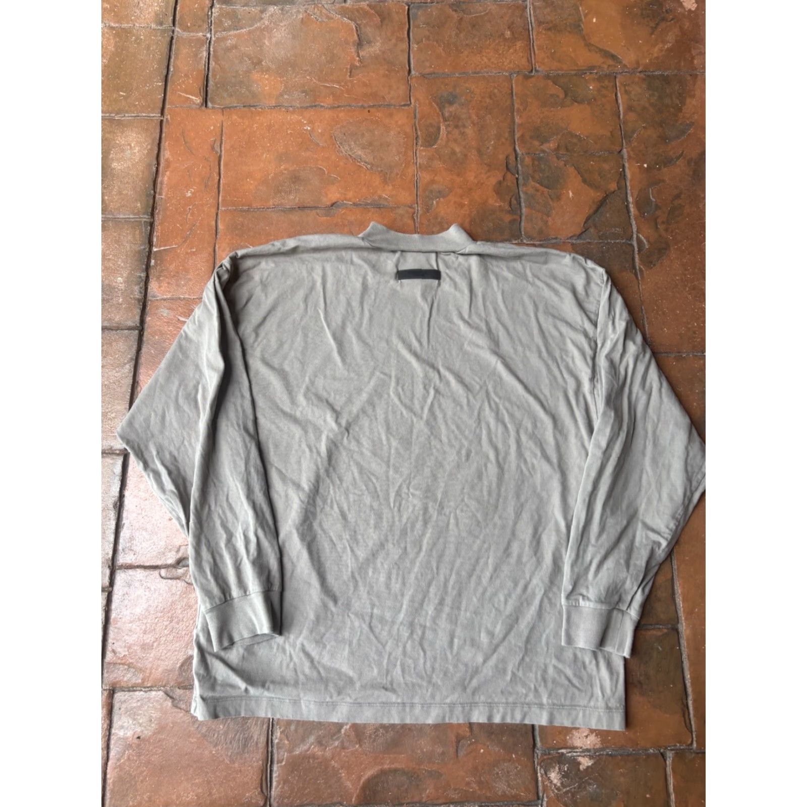 Fear of God Fear Of God Essentials Long Sleeve Shirt Mens XL Brown Shirt Crew Neck Logo Oversized Cotton Solid 2020s Designers Warm Weather Streetwear Size US XL / EU 56 / 4 - 4 Thumbnail
