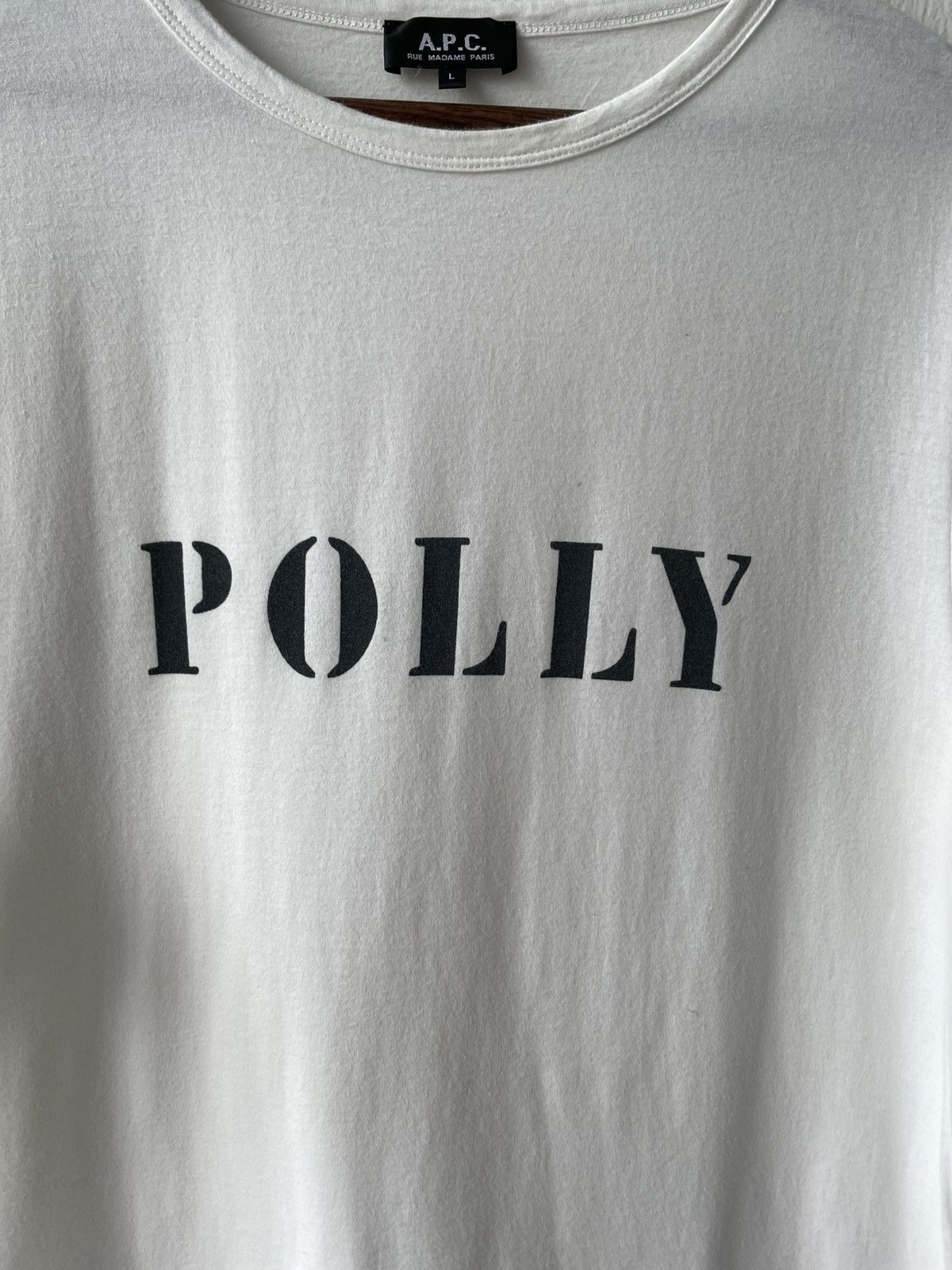 A.P.C. APC Polly White Tshirt Size US L / EU 52-54 / 3 - 3 Thumbnail