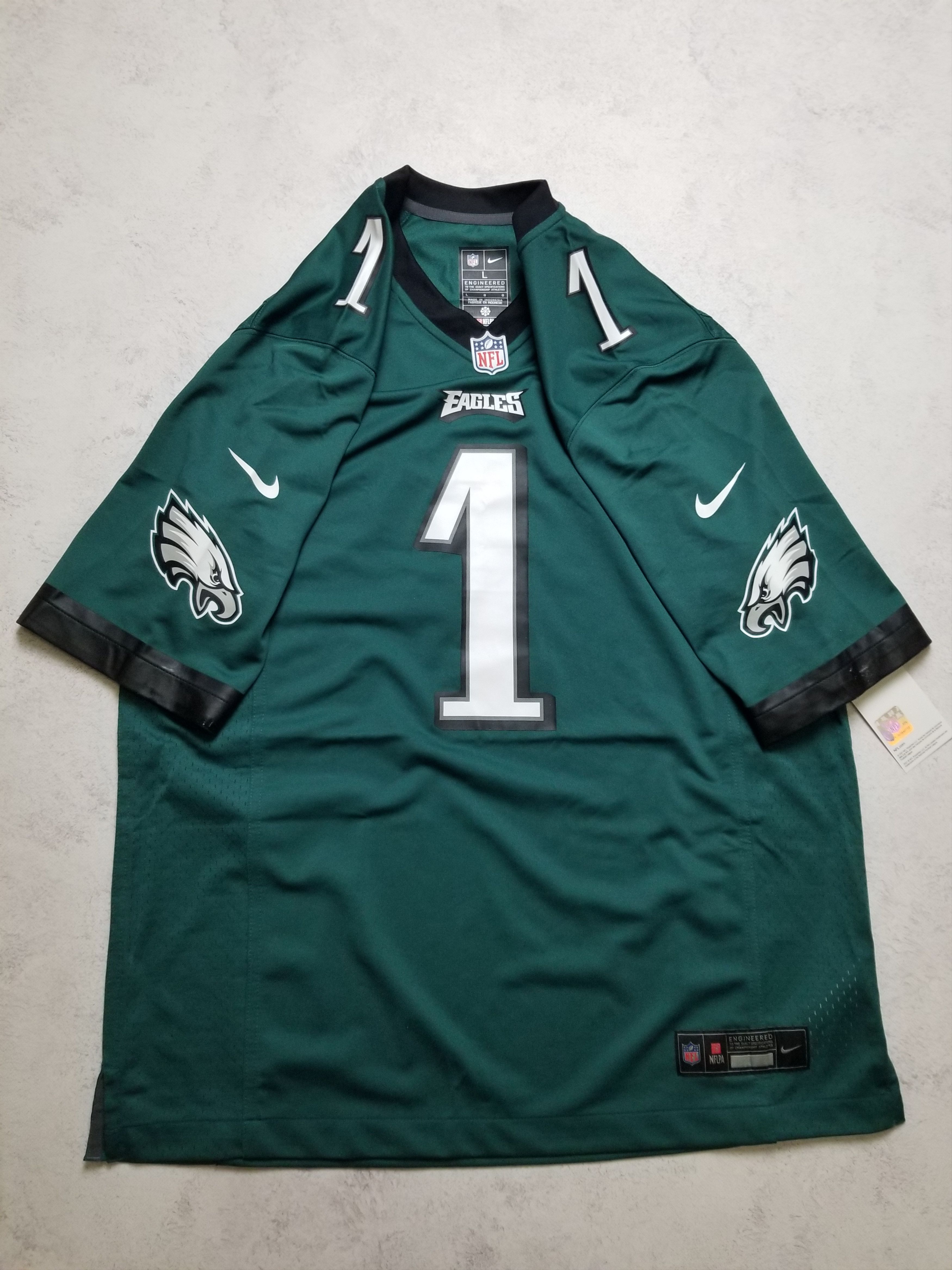 Nike Nike Philadelphia Eagles NFL Game Jersey Jalen Hurts #1 Size US L / EU 52-54 / 3 - 2 Thumbnail