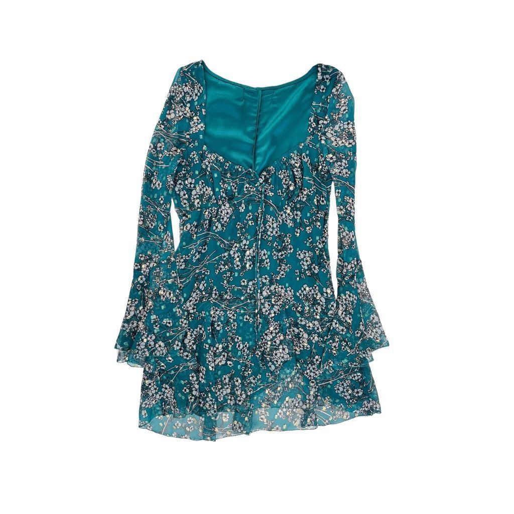 green emerald velvet dress House of Harlow 1960  ReDress Store