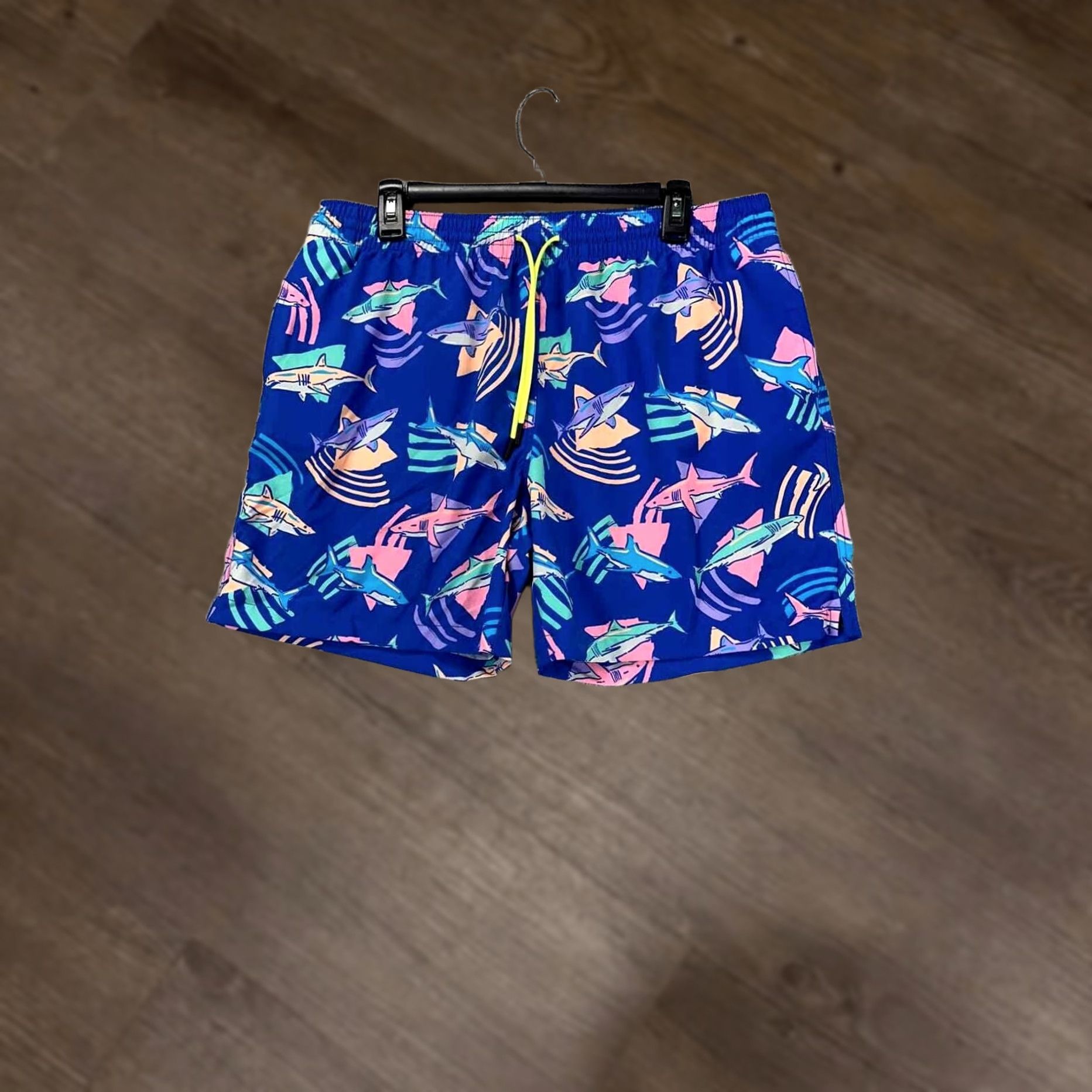 Chubbies Chubbies Swim Trunks Mens Medium 5.5 Blue Daddy Shark Lined Board Shorts NEW A3 Size US 31 - 1 Thumbnail