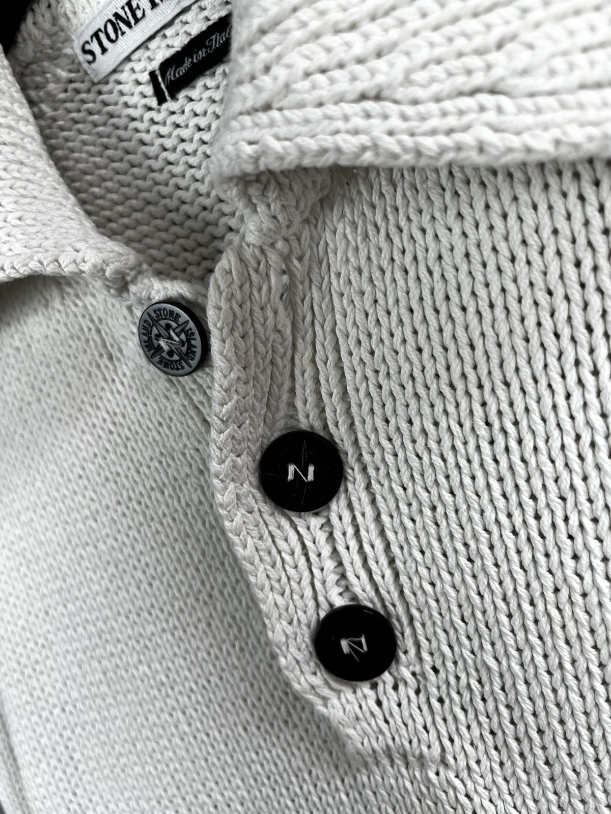 Stone Island × Vintage Stone Island SS 1998 Half Button Knit Size US S / EU 44-46 / 1 - 7 Thumbnail