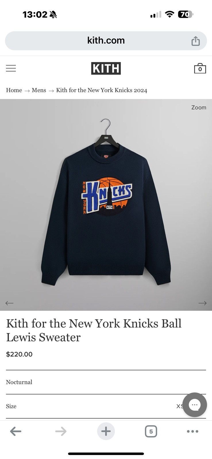 Kith Kith For The New York Knicks Ball Lewis Sweater Size US XXL / EU 58 / 5 - 1 Preview