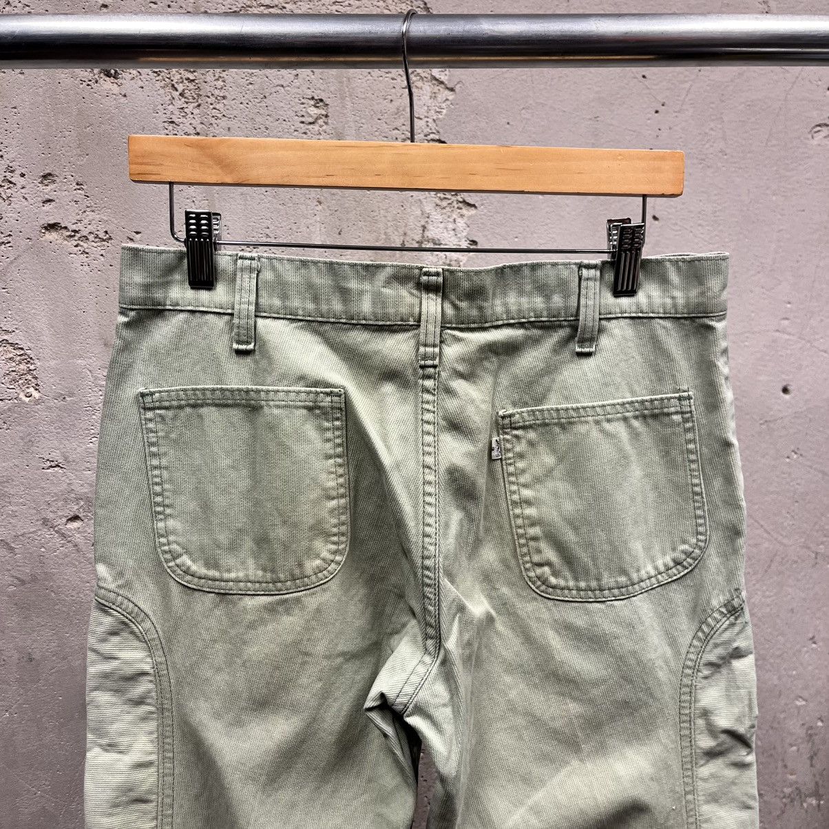 Levi's Levi's Green Corduroy 1970s Flare Leg Talon Zipper 32 Pants Size US 32 / EU 48 - 6 Thumbnail